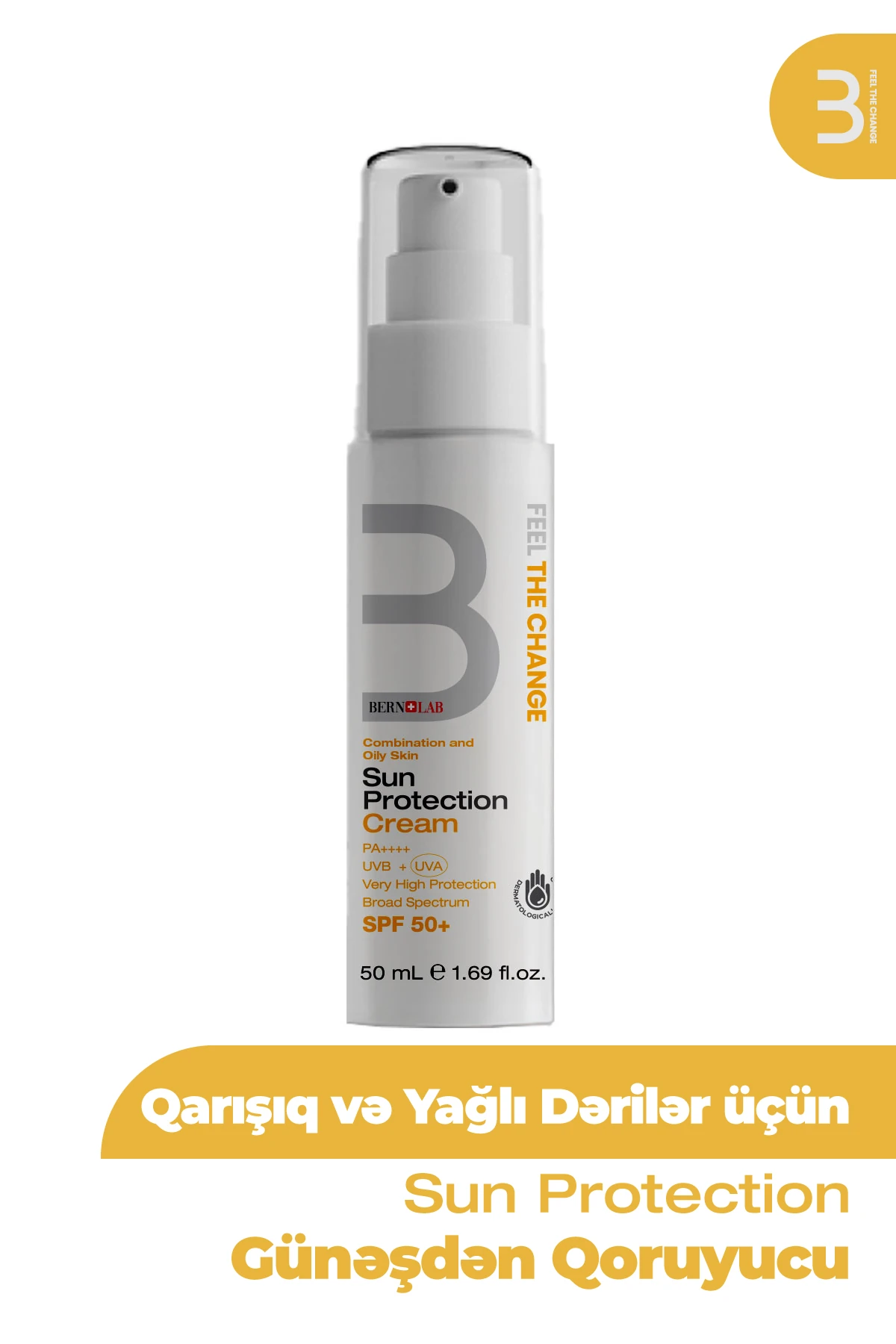 Qarışıq və Yağlı Dəri üçün Günəş Qoruyucu Krem SPF 50+
