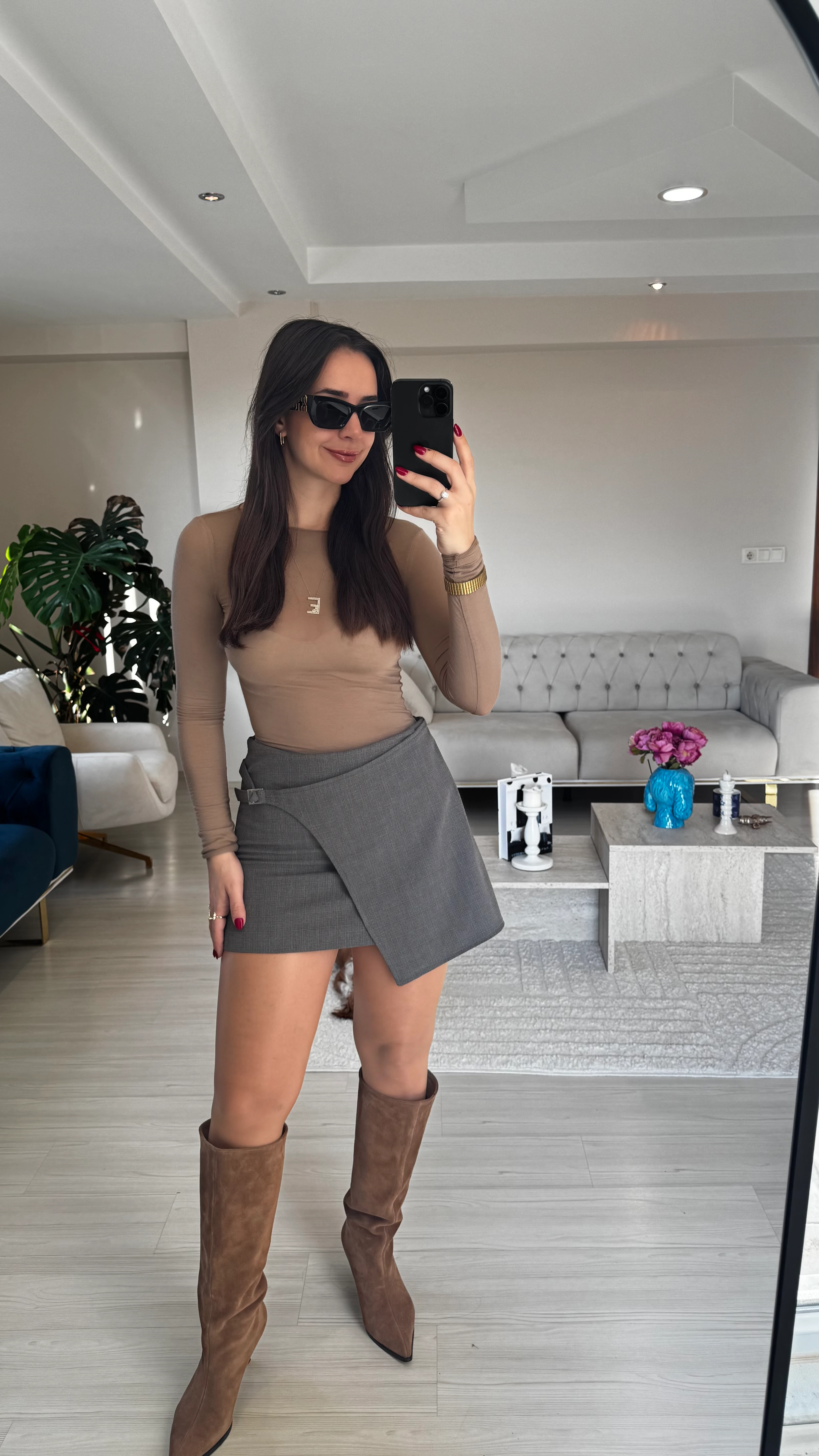 Tokalı Şort Etek image