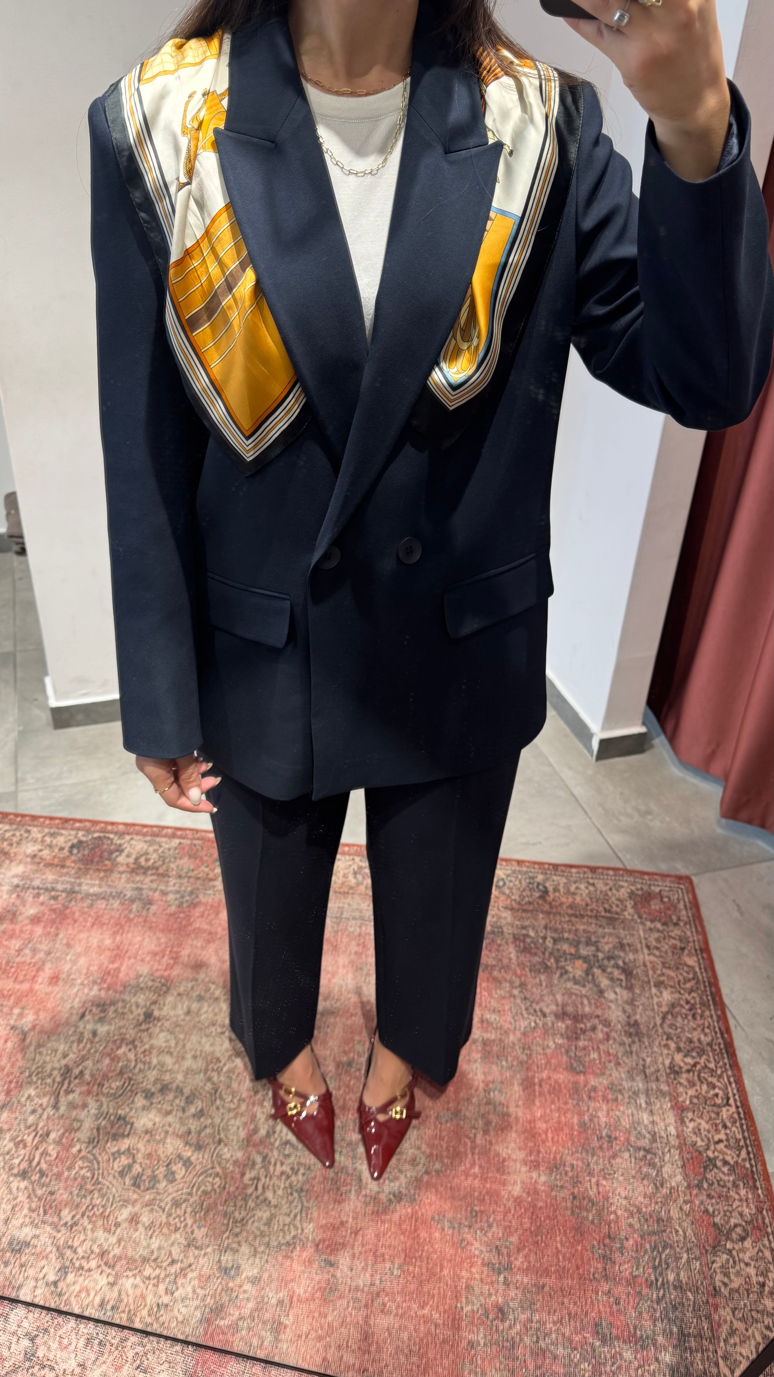 Lacivert Blazer