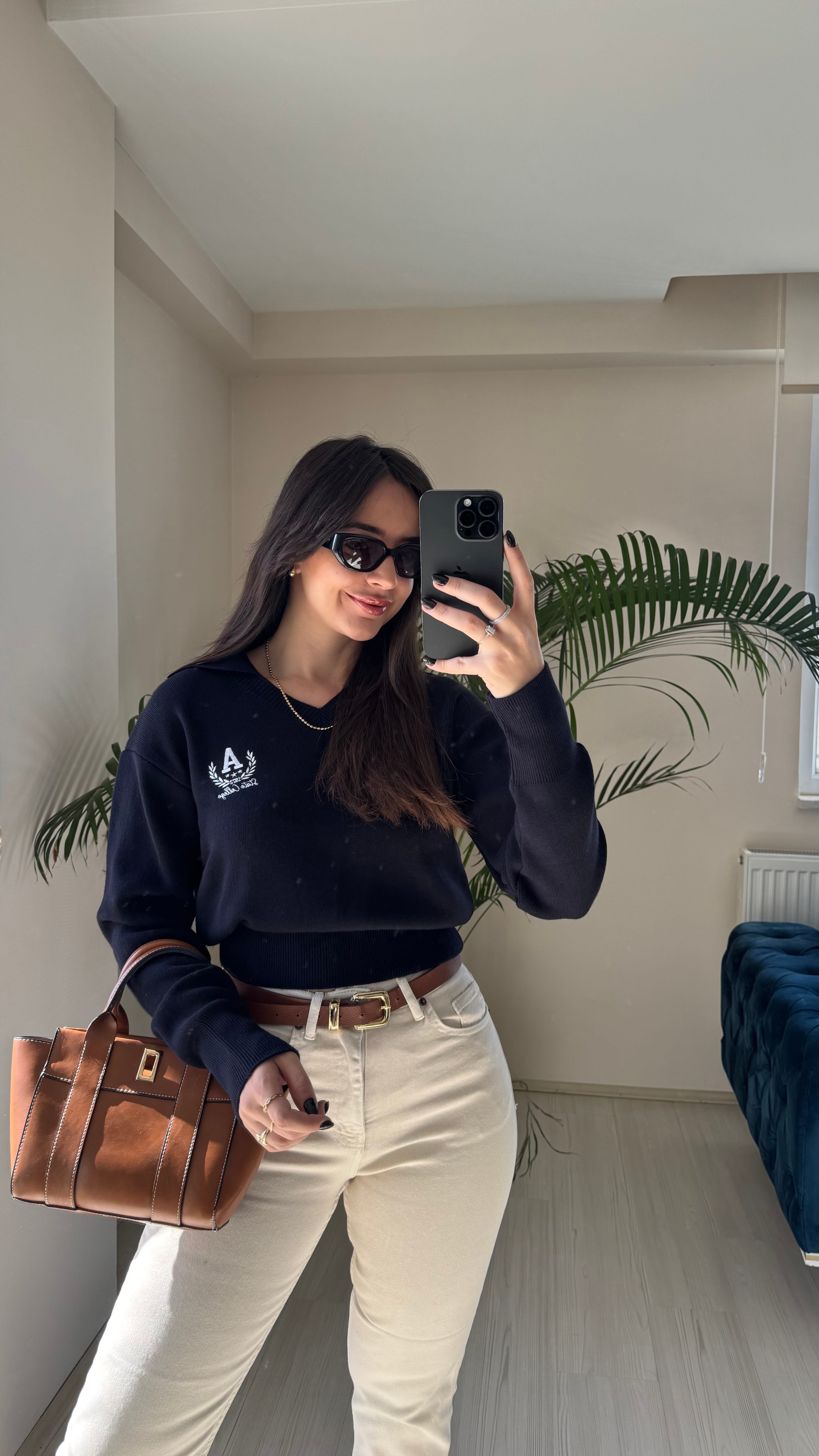 Lacivert Polo Triko