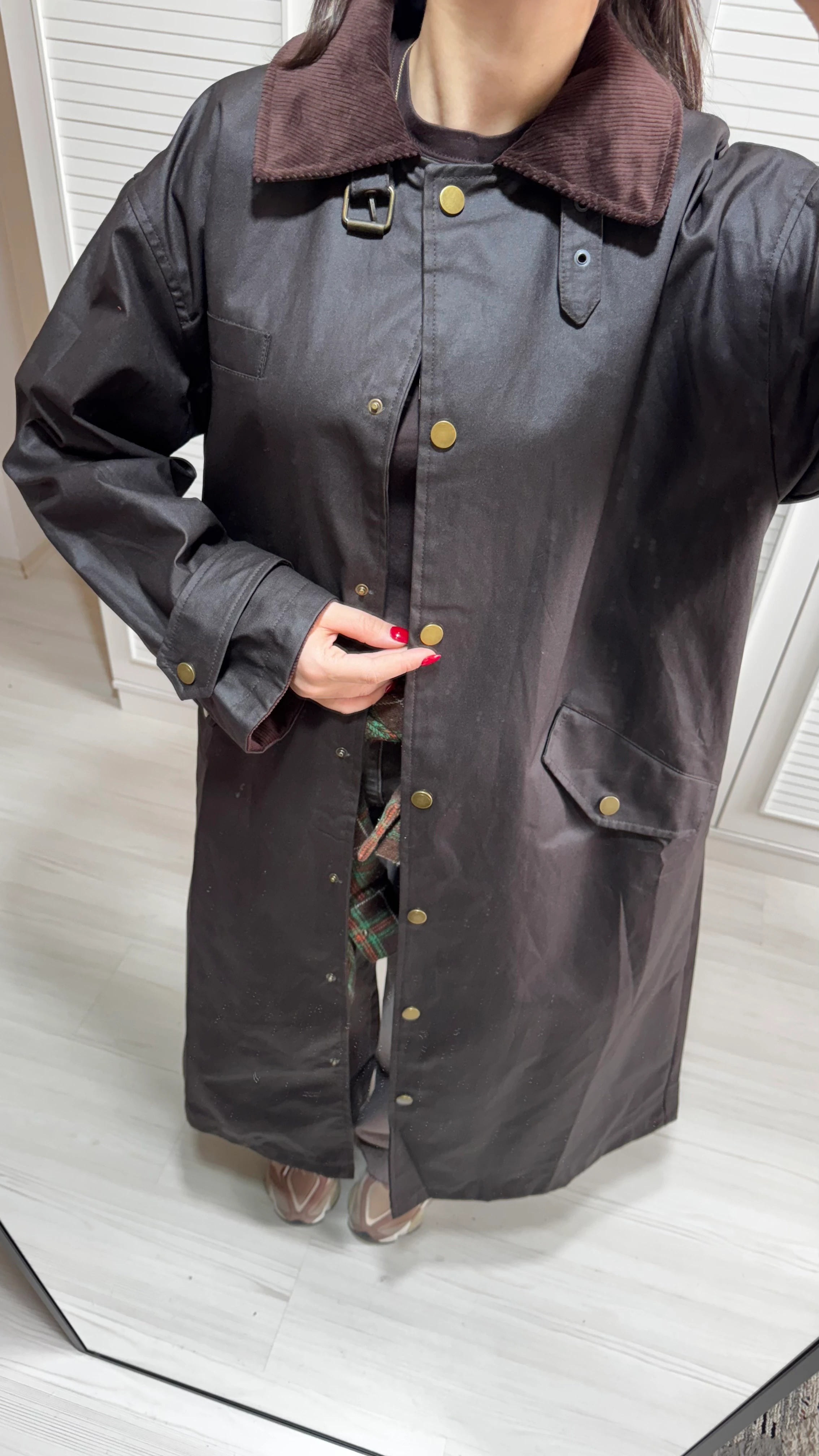 Kahve Barbour Trenç