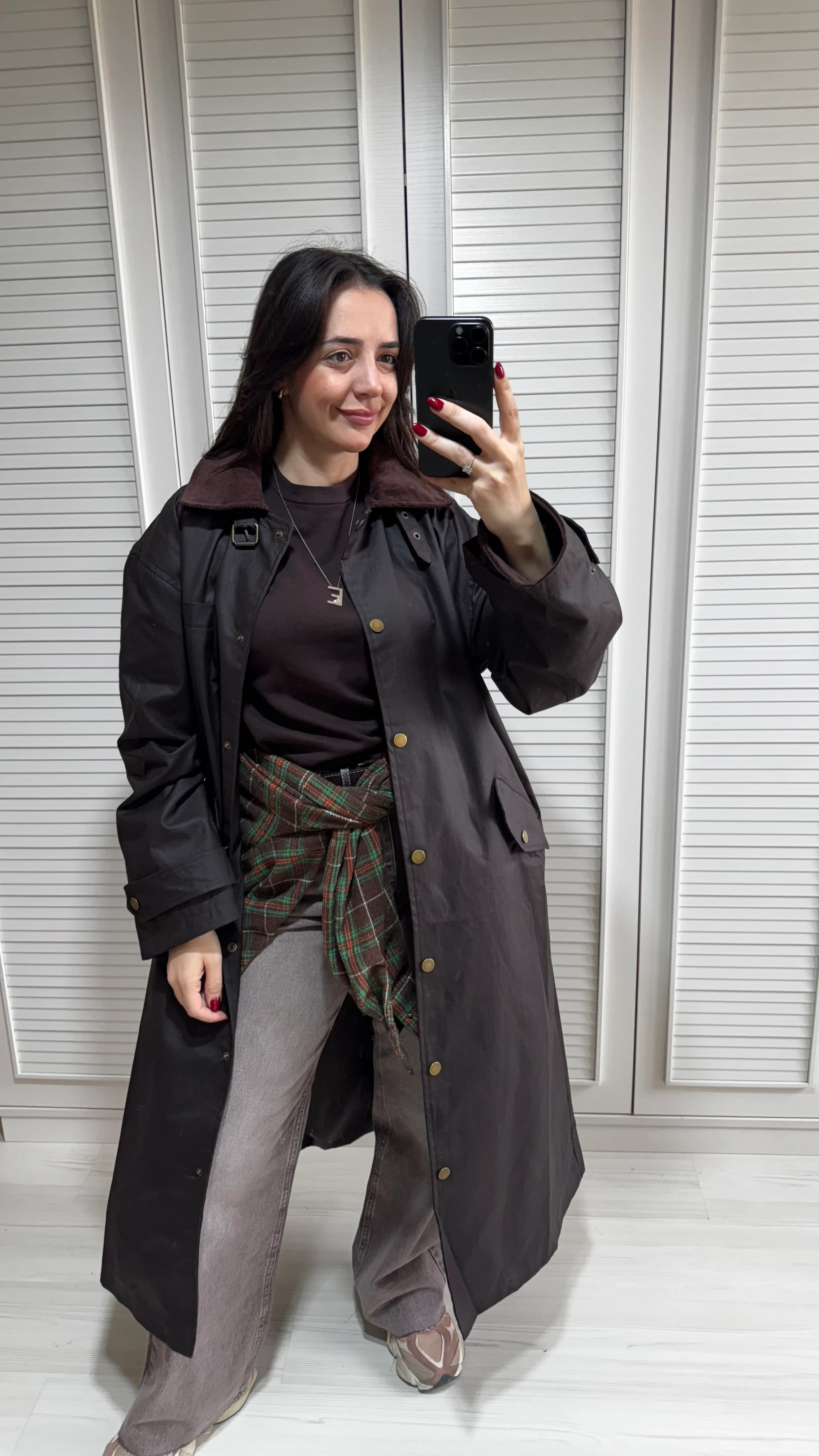 Kahve Barbour Trenç main variant image