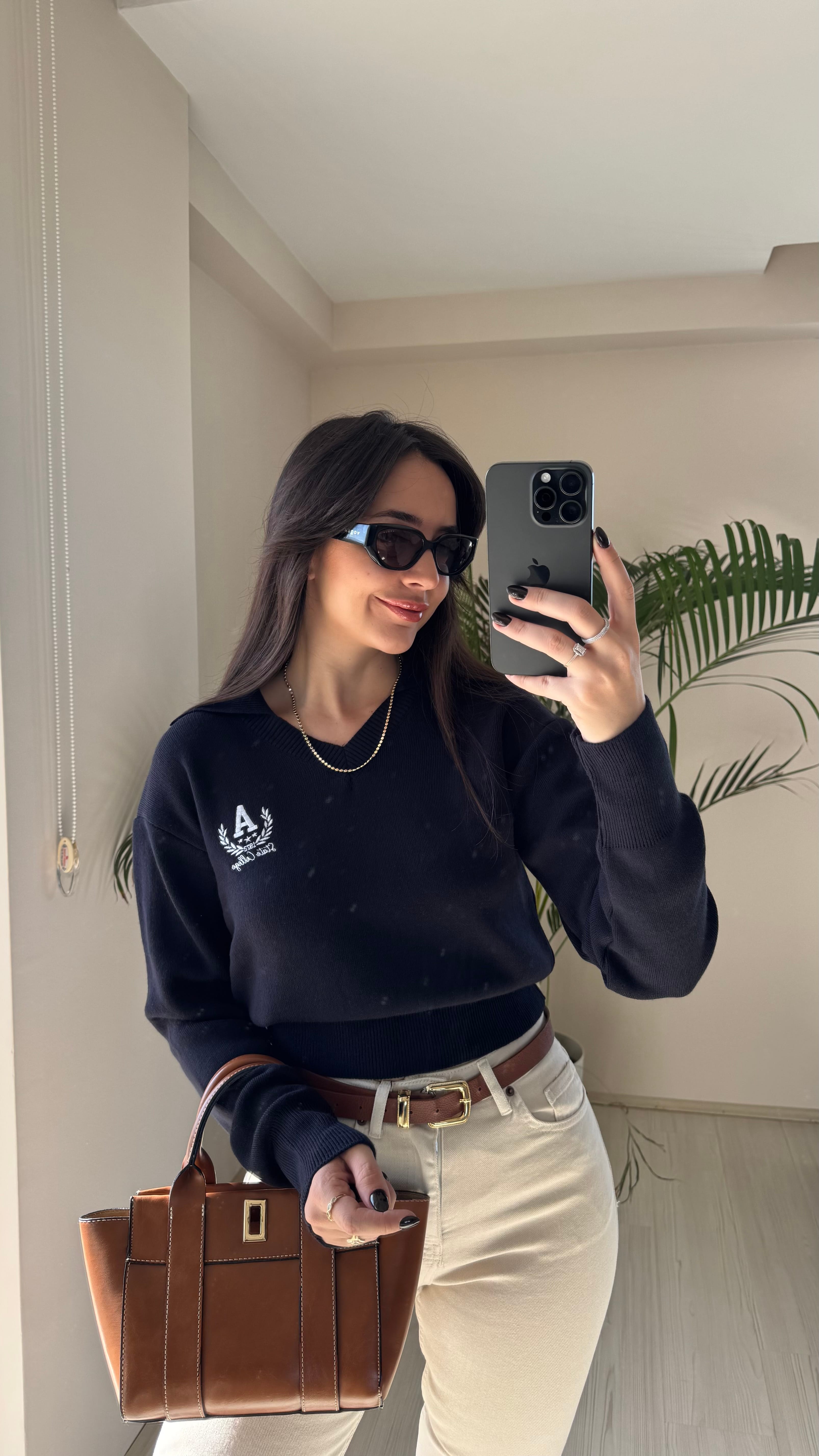 Lacivert Polo Triko