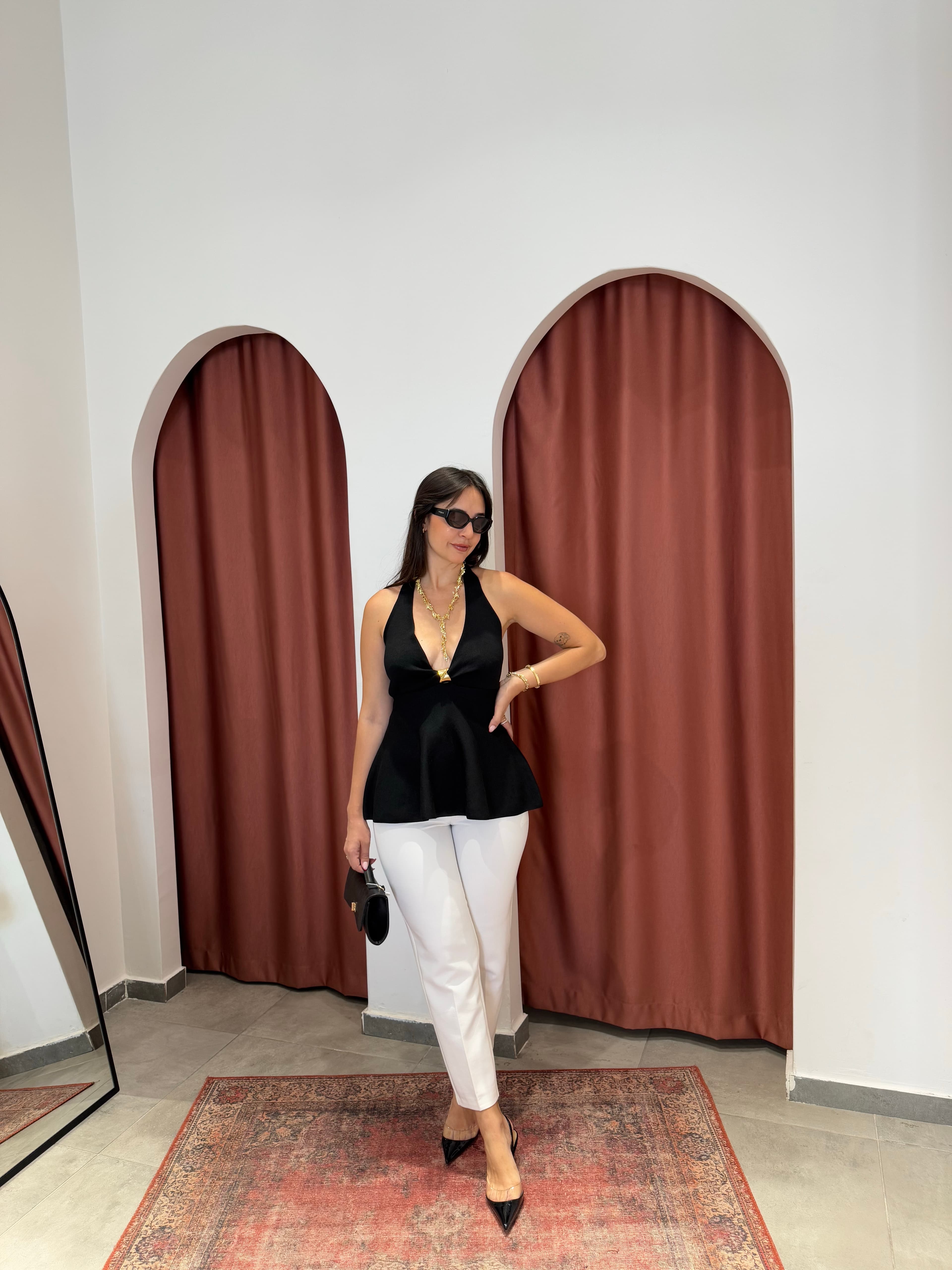 Havuç Model Beli Pensli Pantolon image