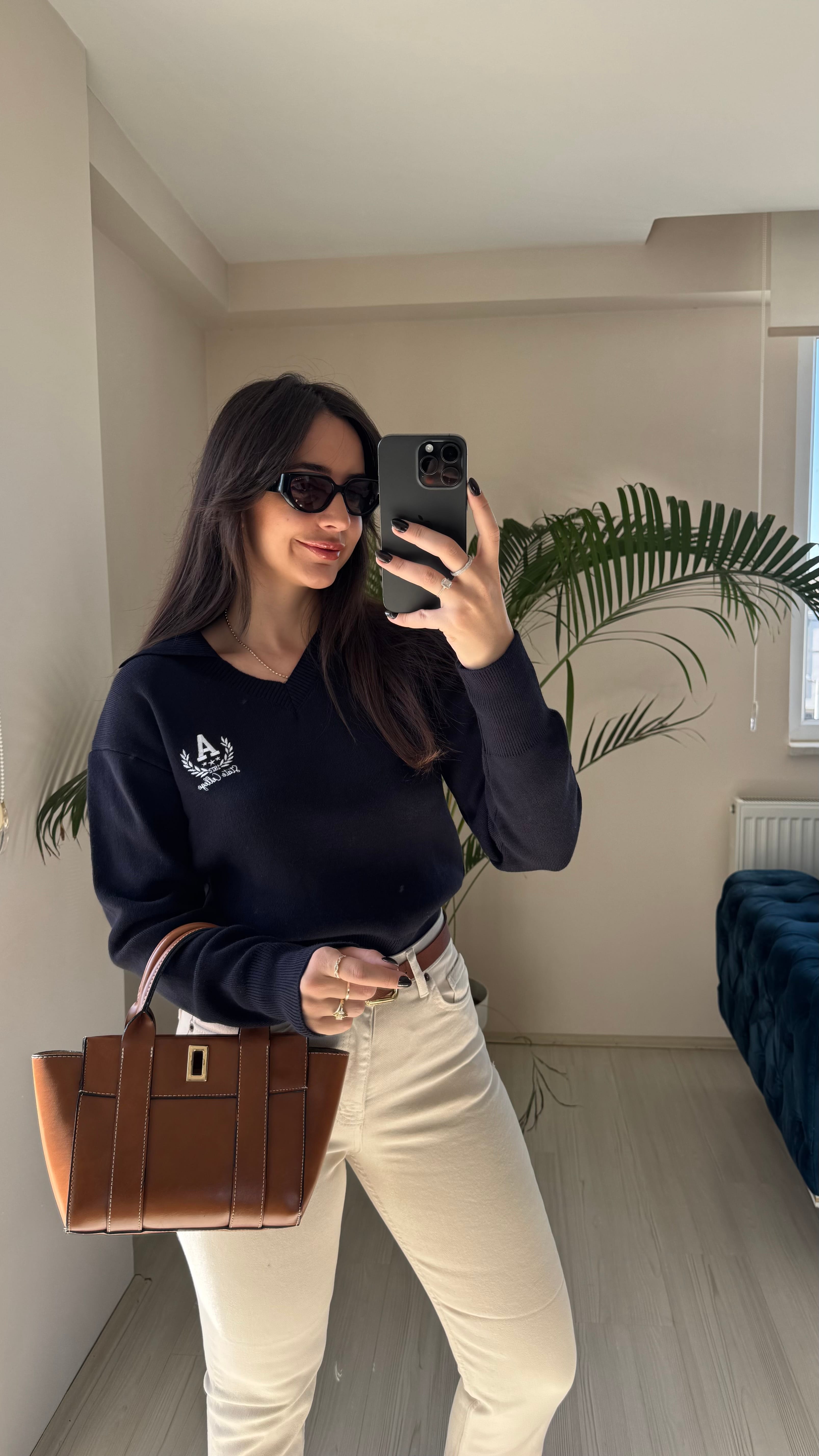 Lacivert Polo Triko