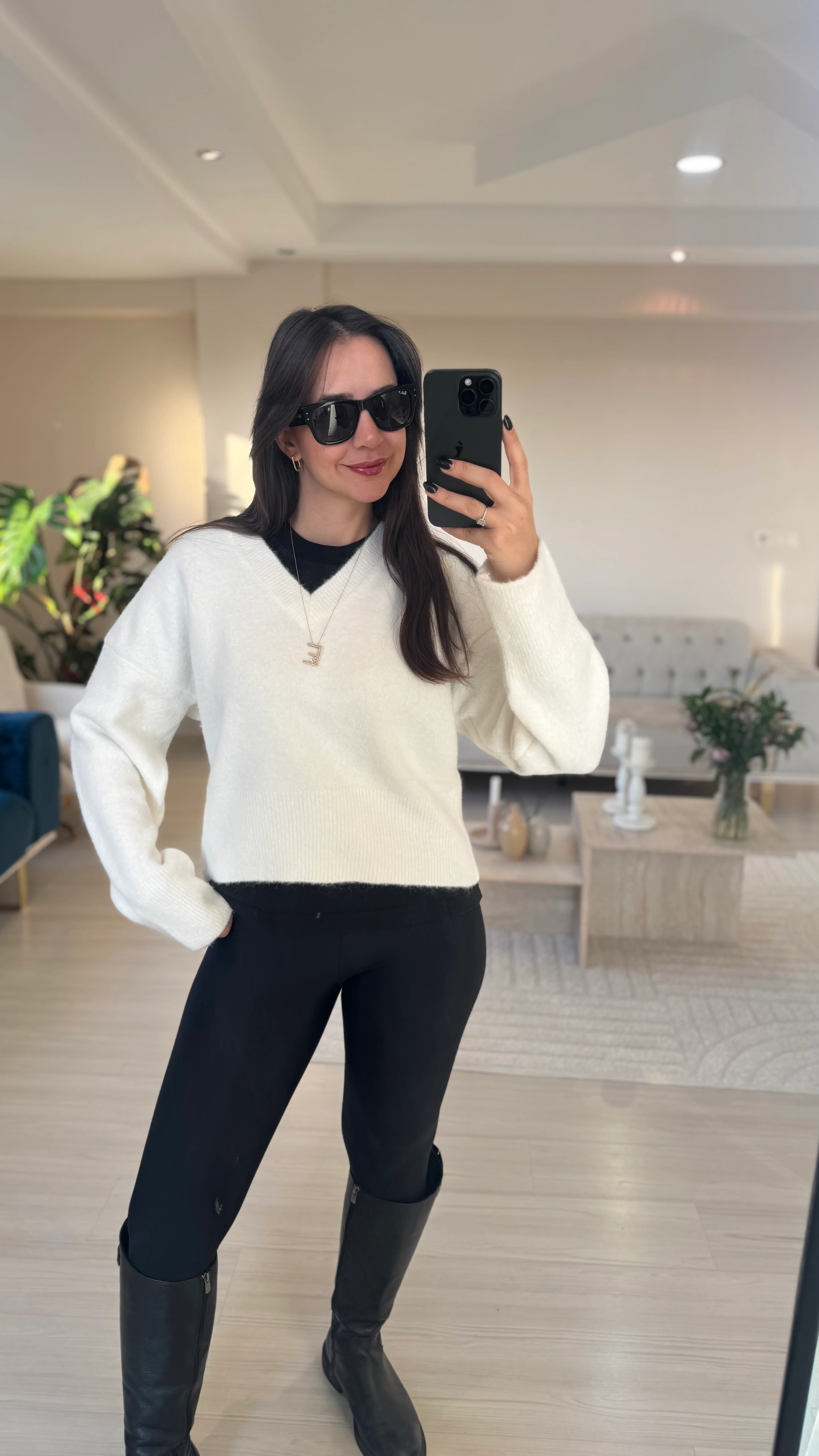 Yumuşak Dokulu Kazak Ekru