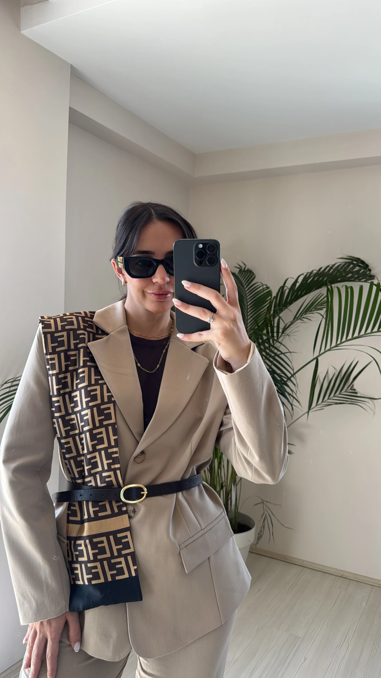 Poliviskon Ceket Camel