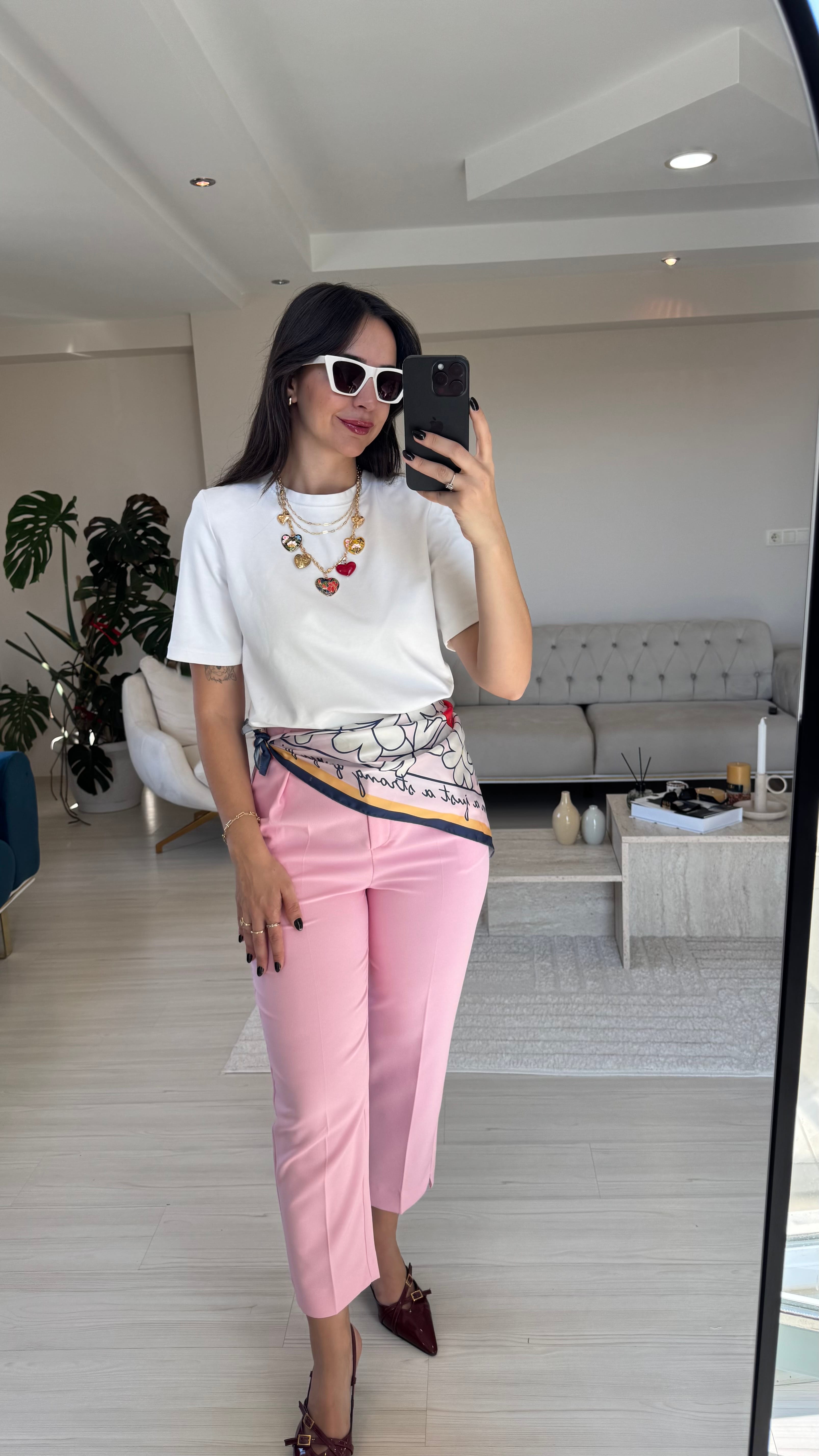 Pembe Havuç Pantolon