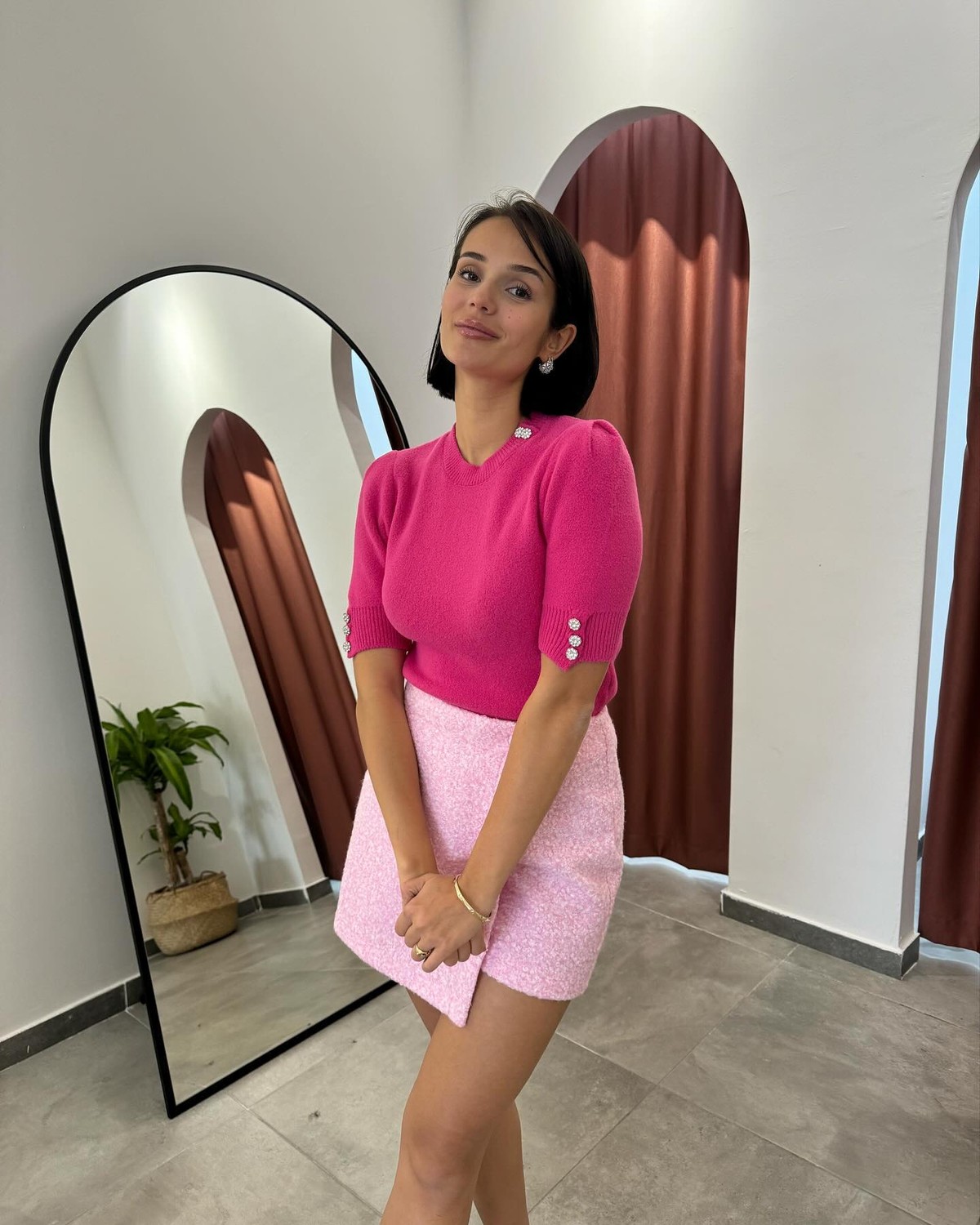 Quzu Pembe Şort Etek