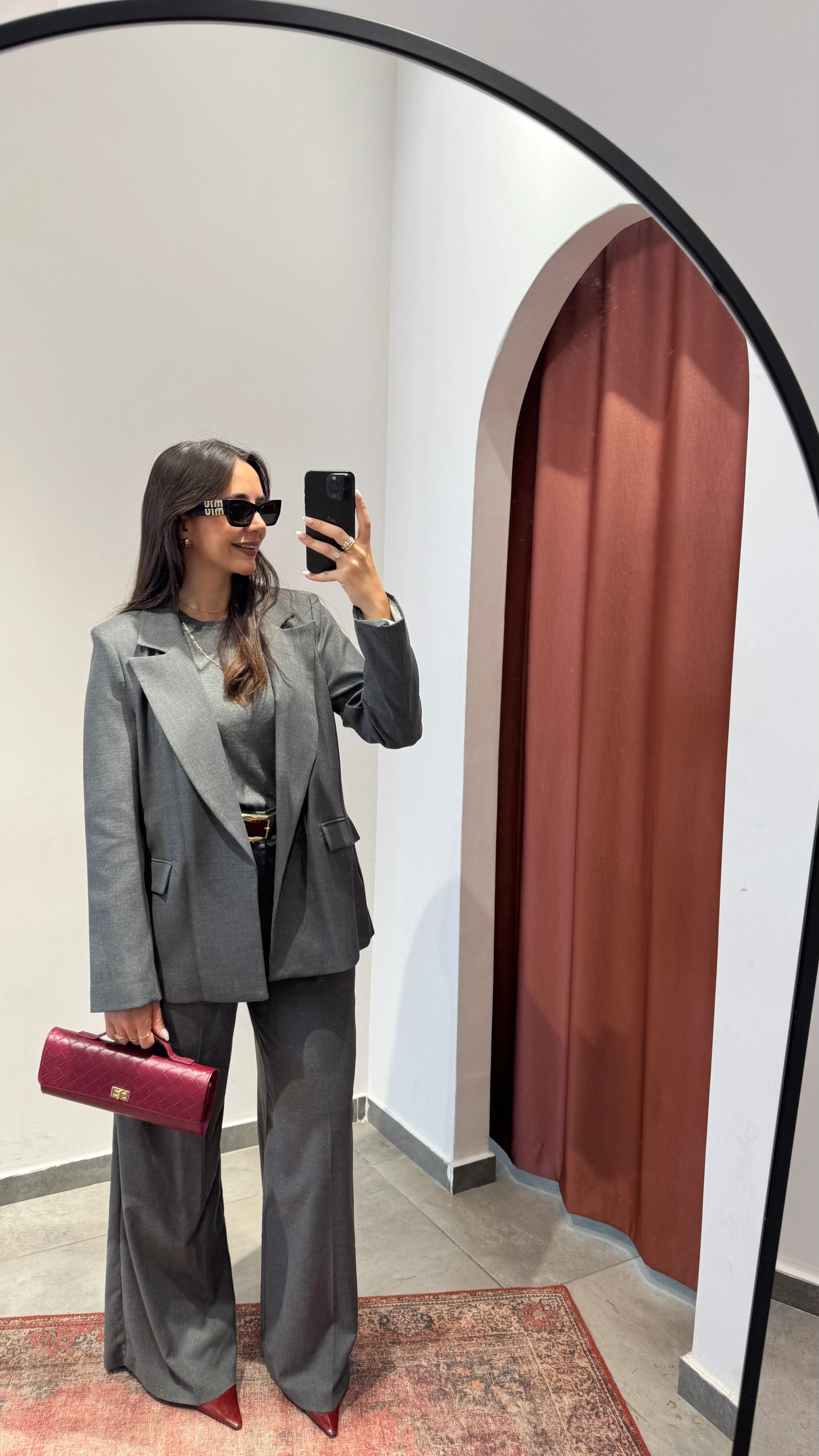 Poliviskon Ceket Antrasit