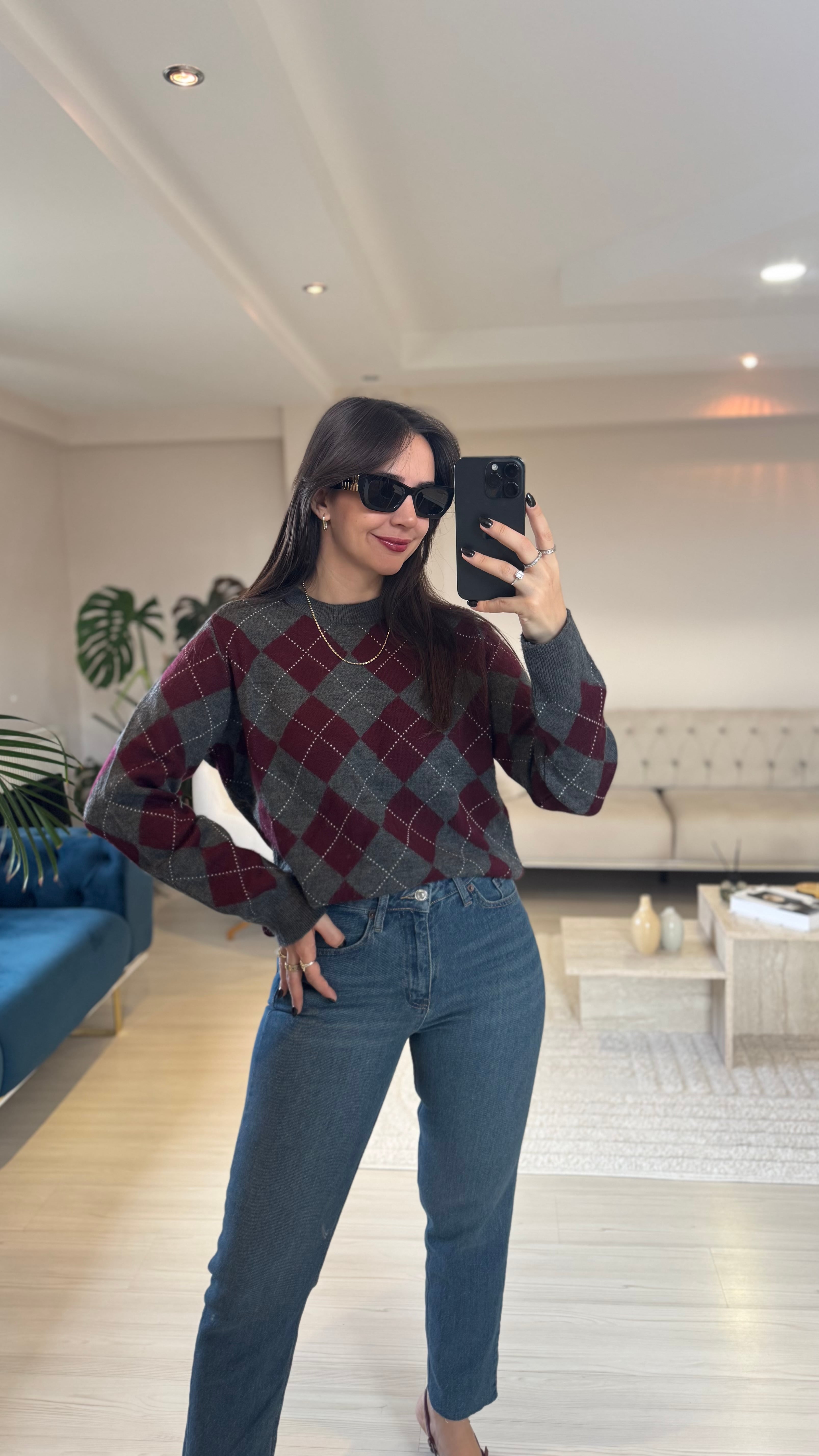 Koyu Mavi Boyfit Jean