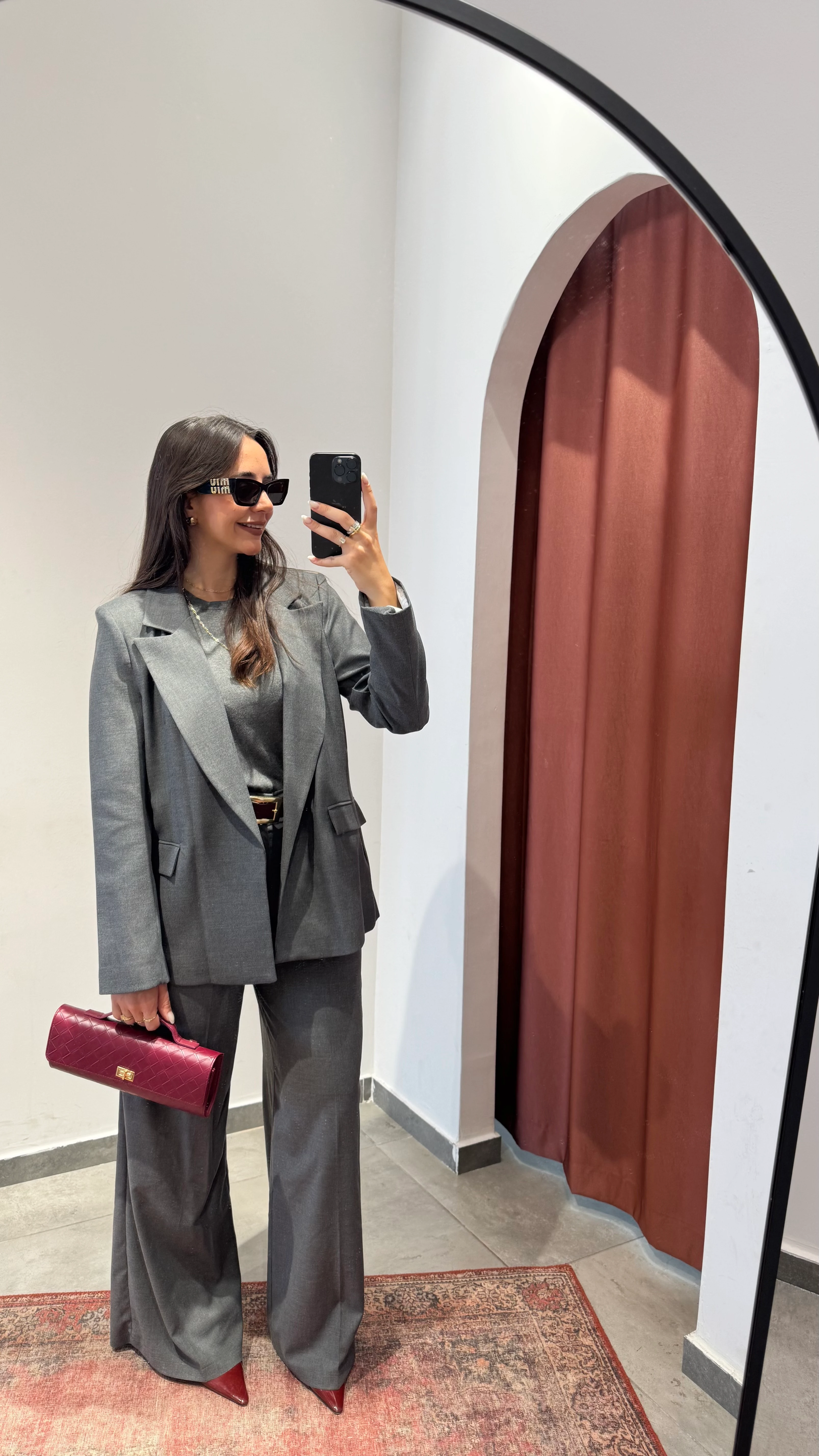 Poliviskon Ceket Antrasit