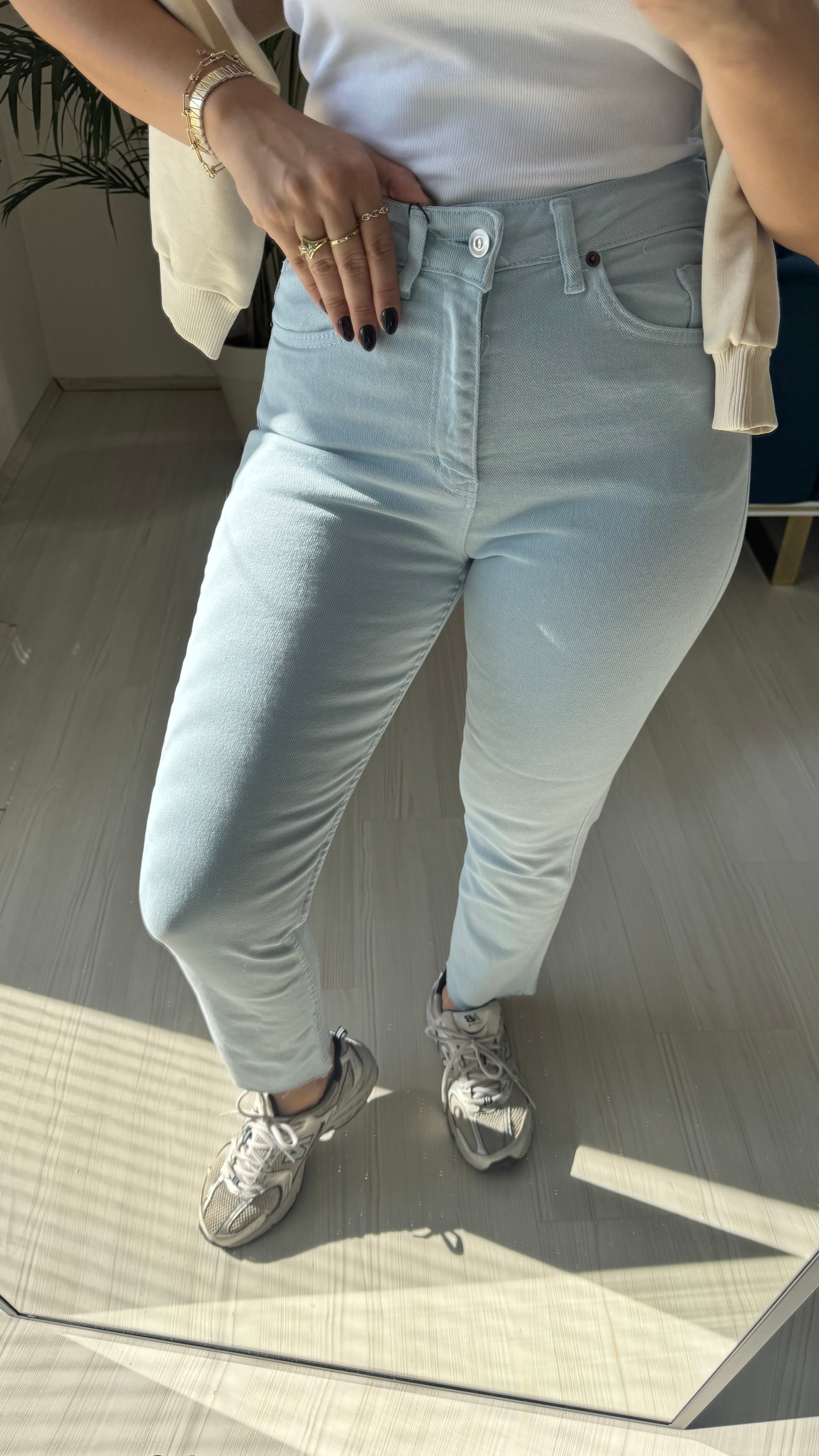 Pantolon Boyfit Mavi