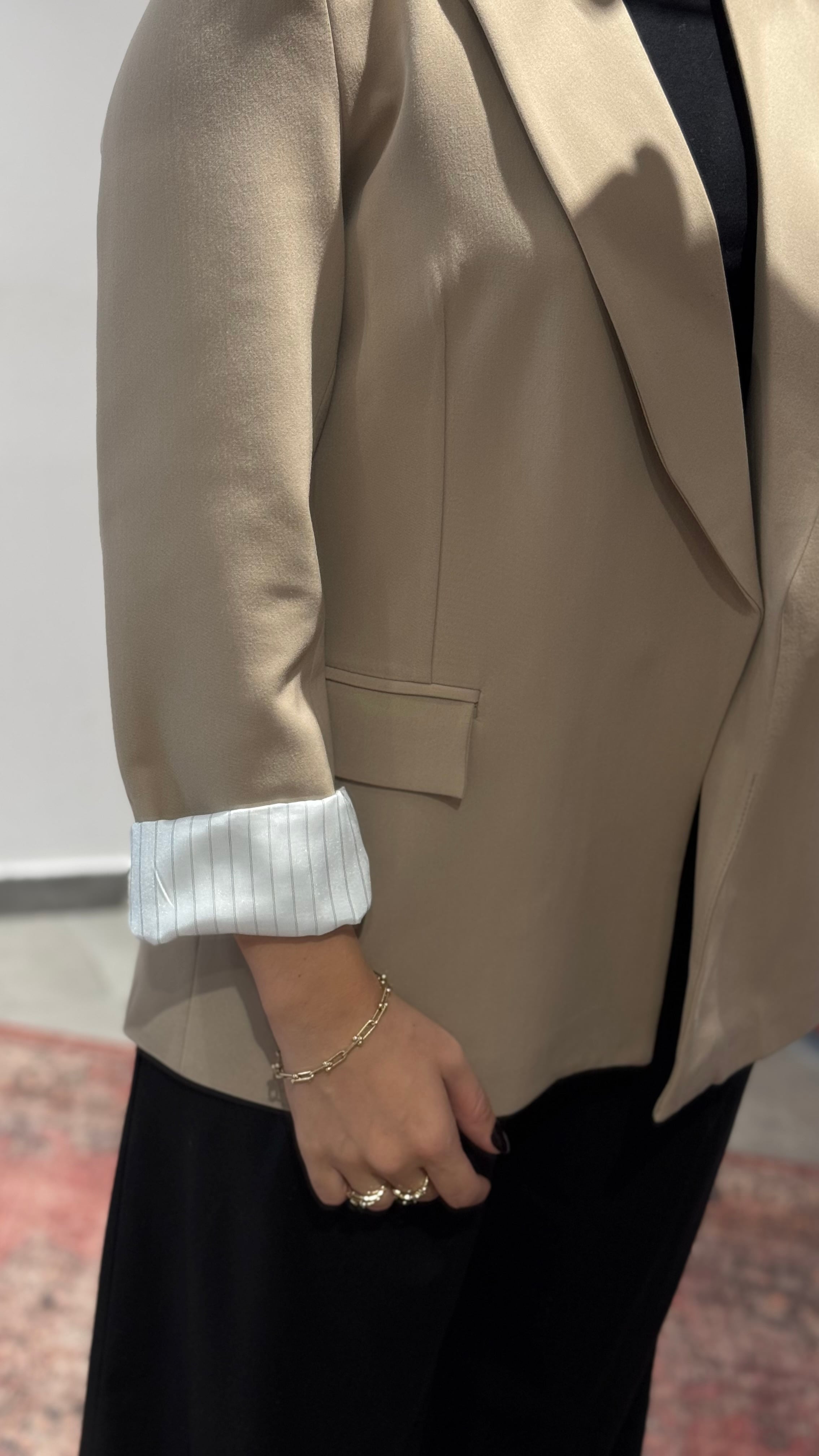 Poliviskon Ceket Camel