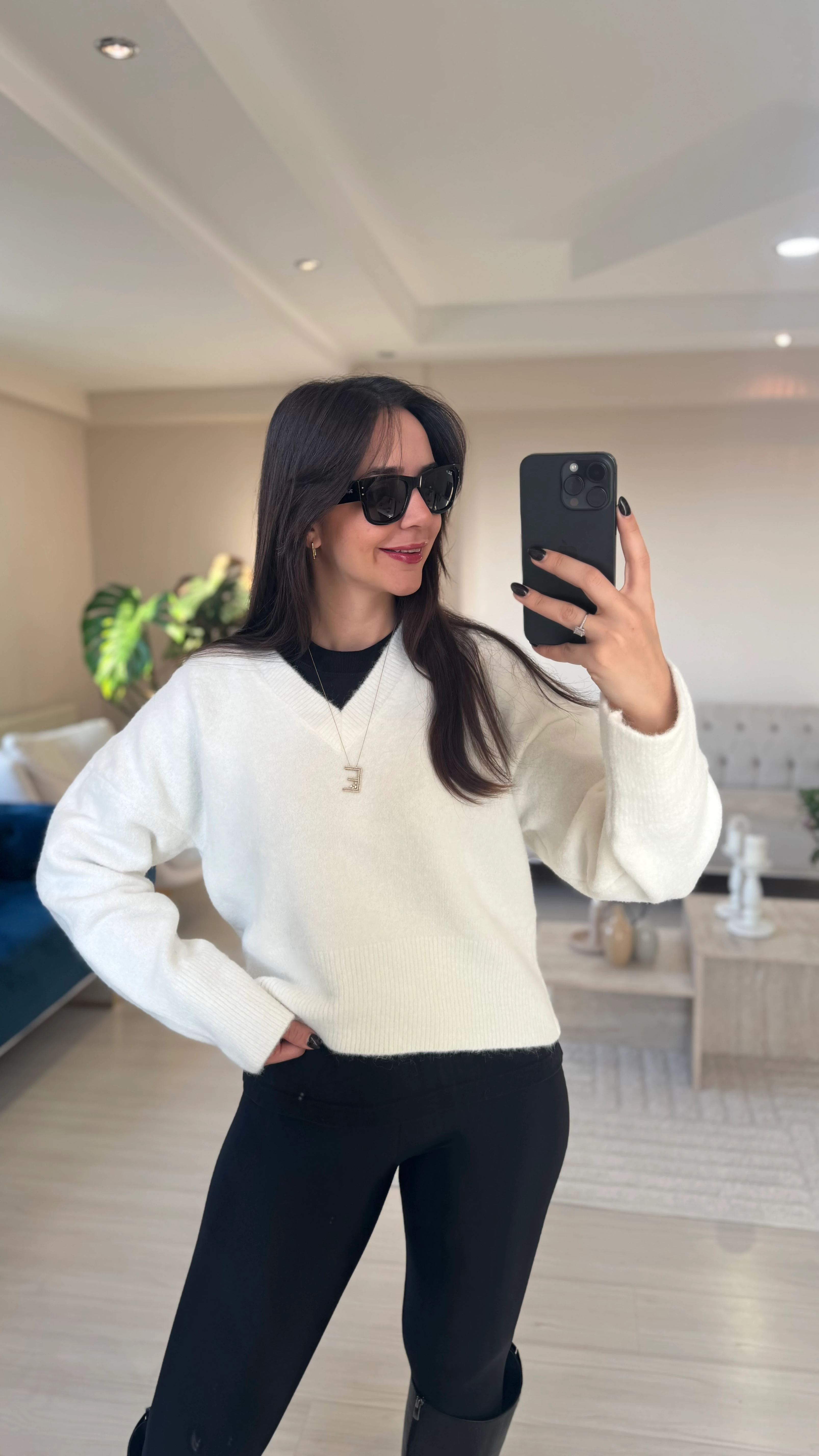 Yumuşak Dokulu Kazak Ekru