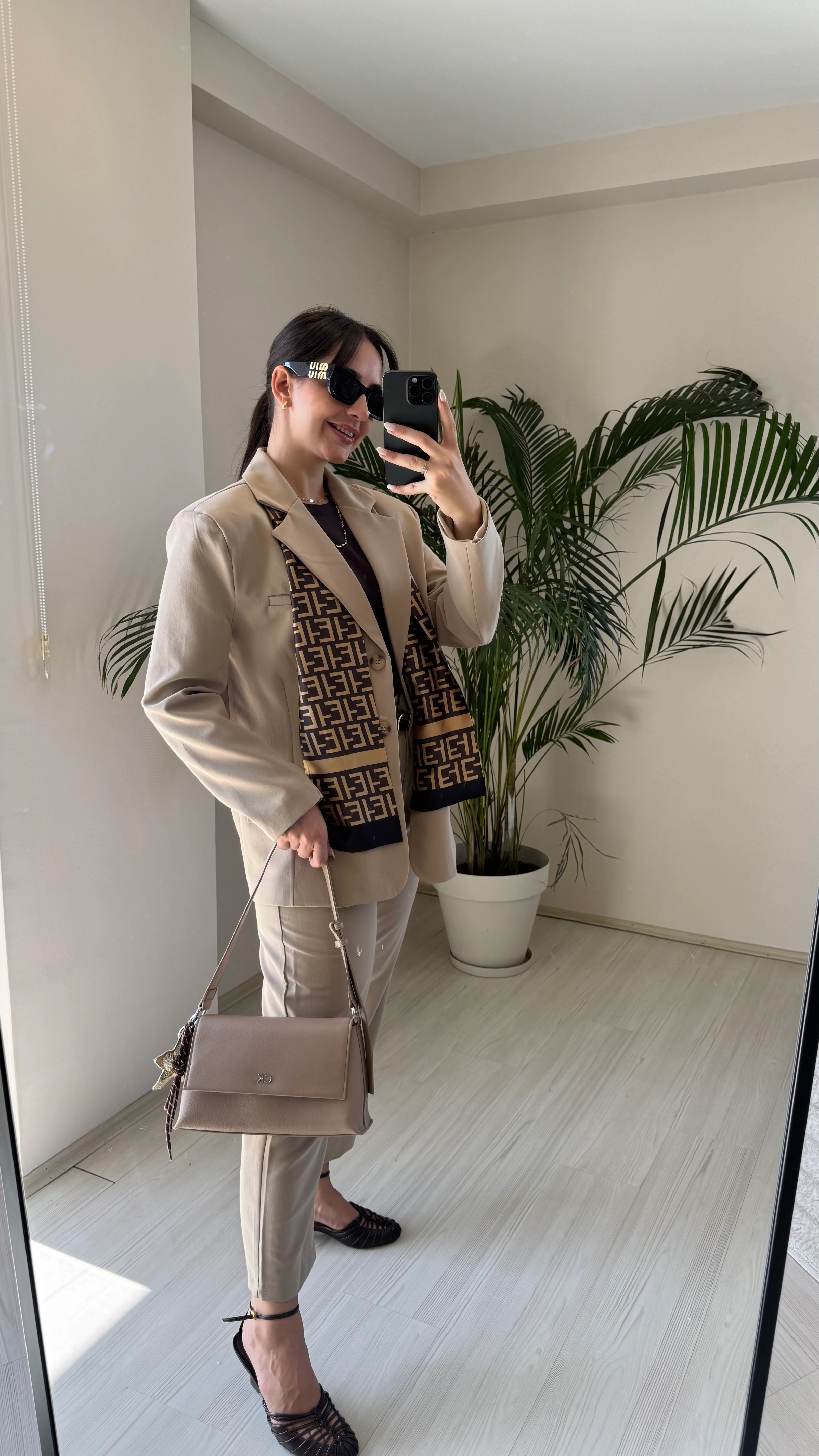 Poliviskon Ceket Camel