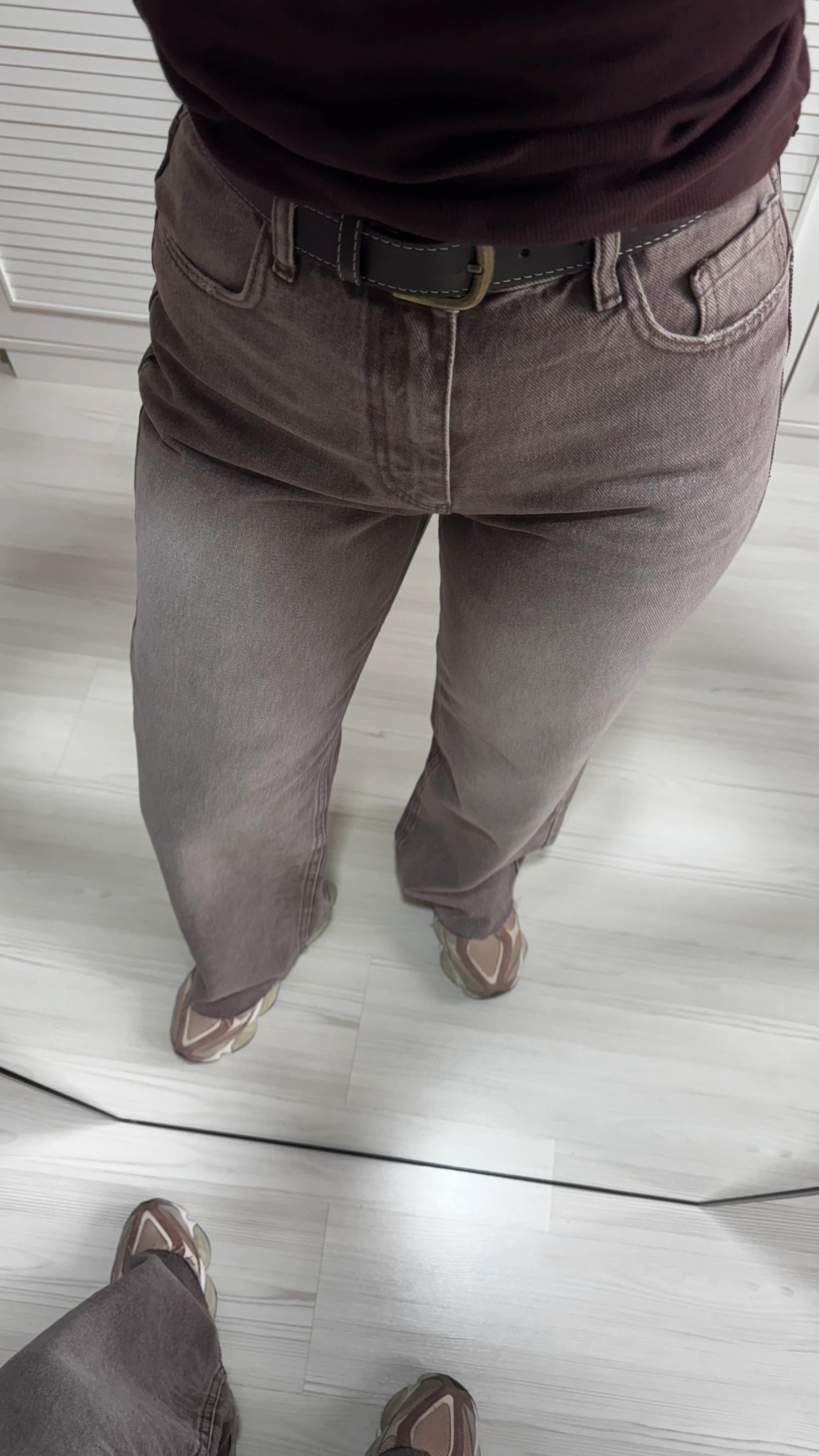 Kahve Wıde Leg Jean