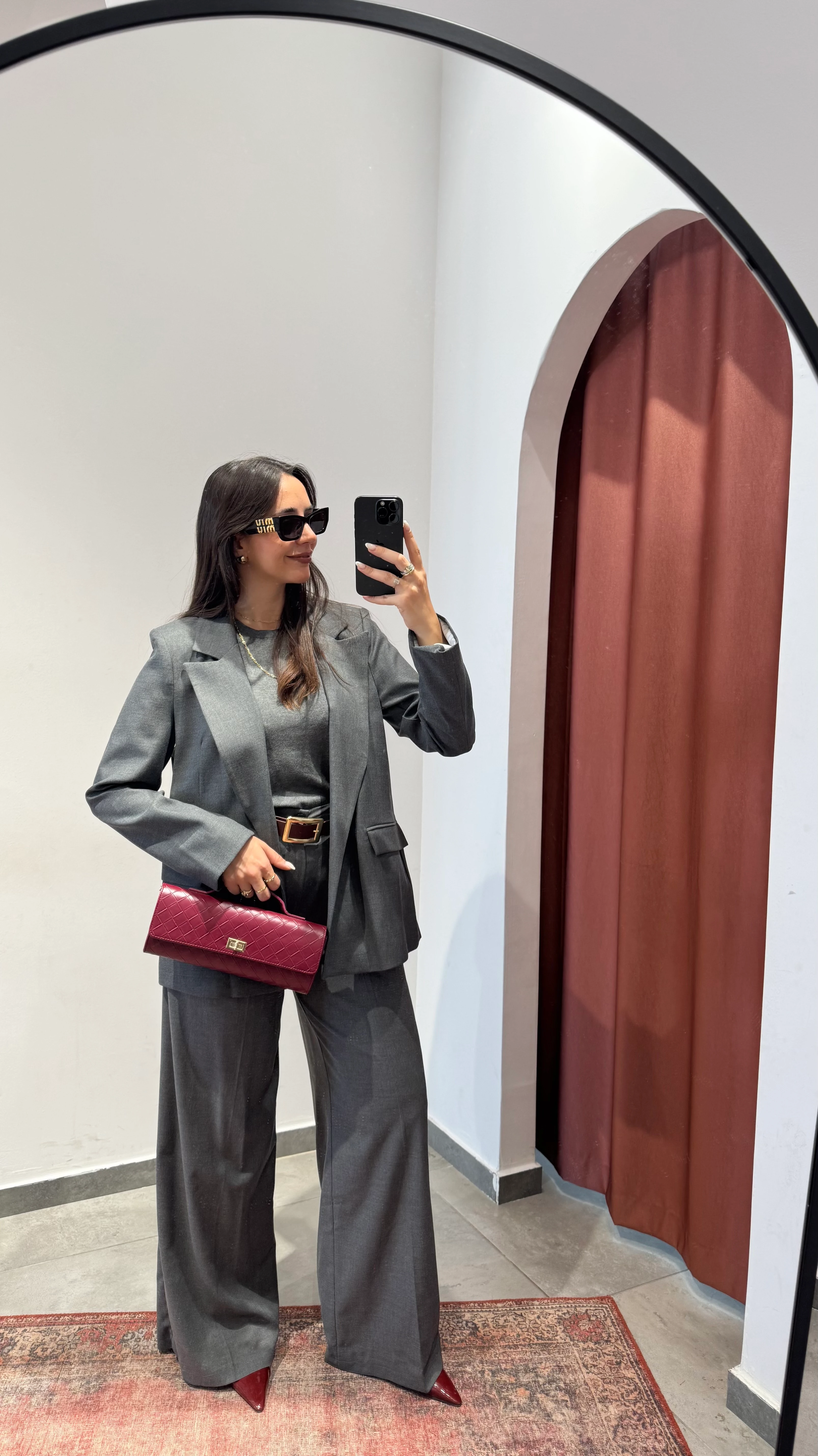 Poliviskon Ceket Antrasit