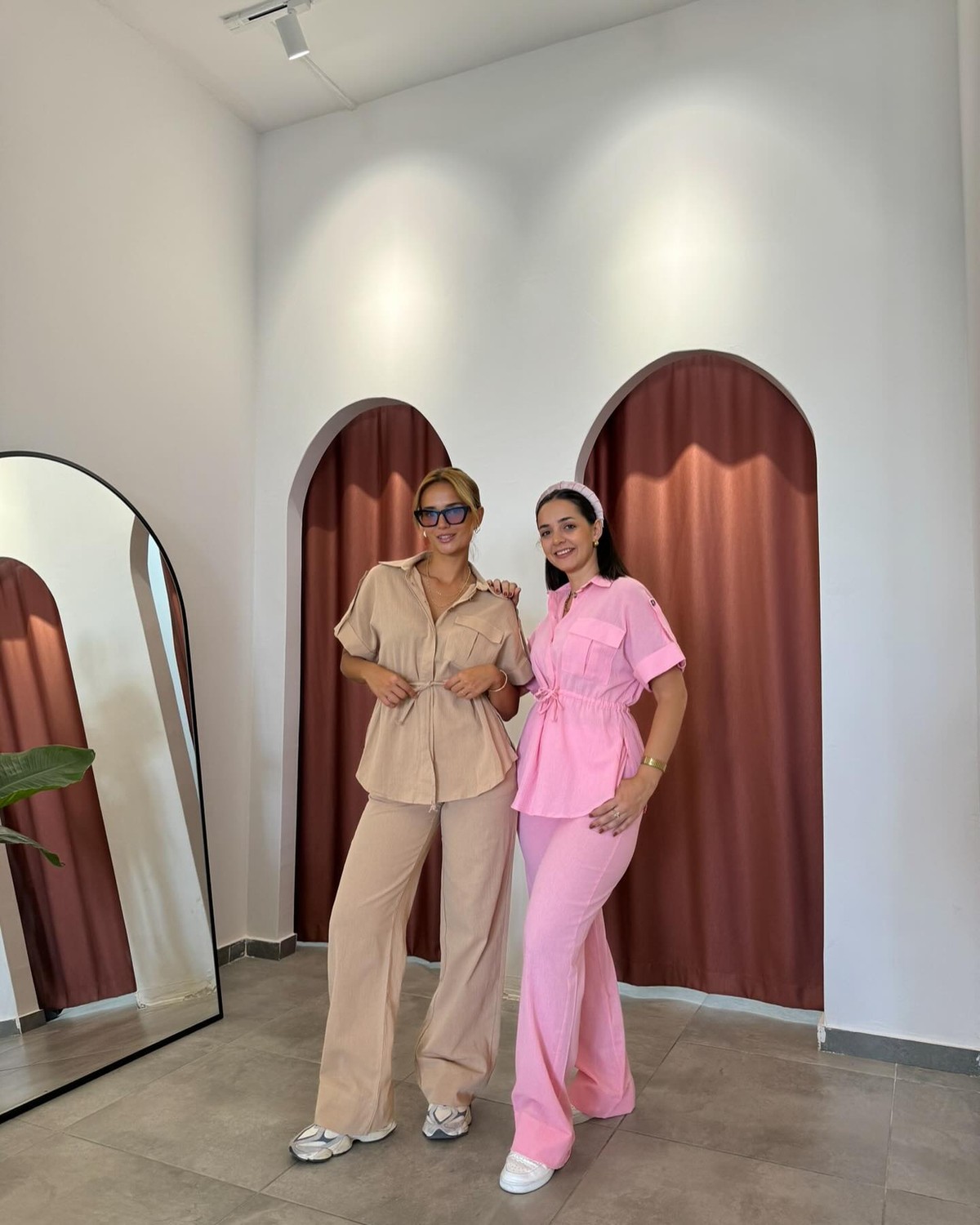 Gömlek Pembe Krınkıl Kumaş