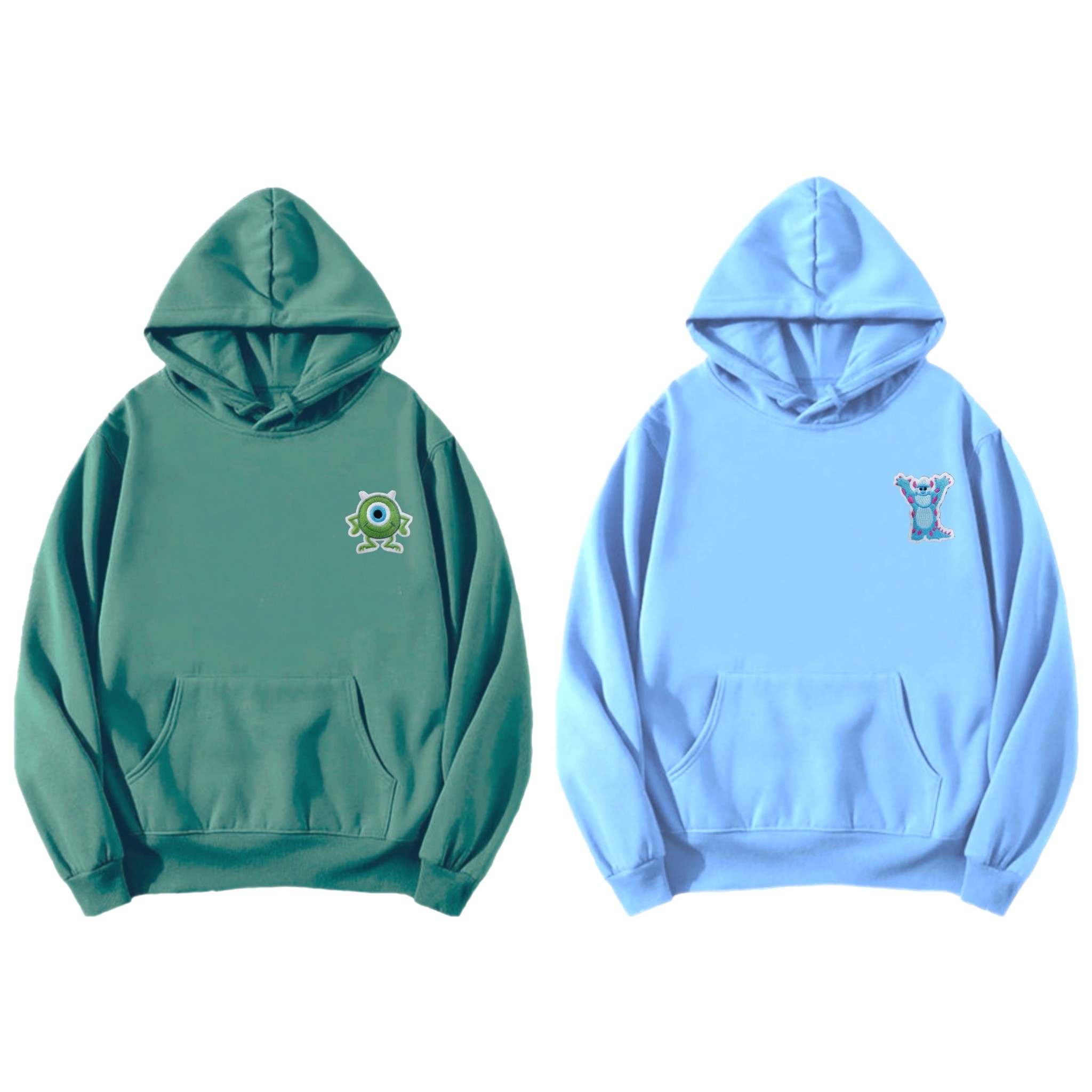 SULLY & MIKE patched hoodie pack light tone