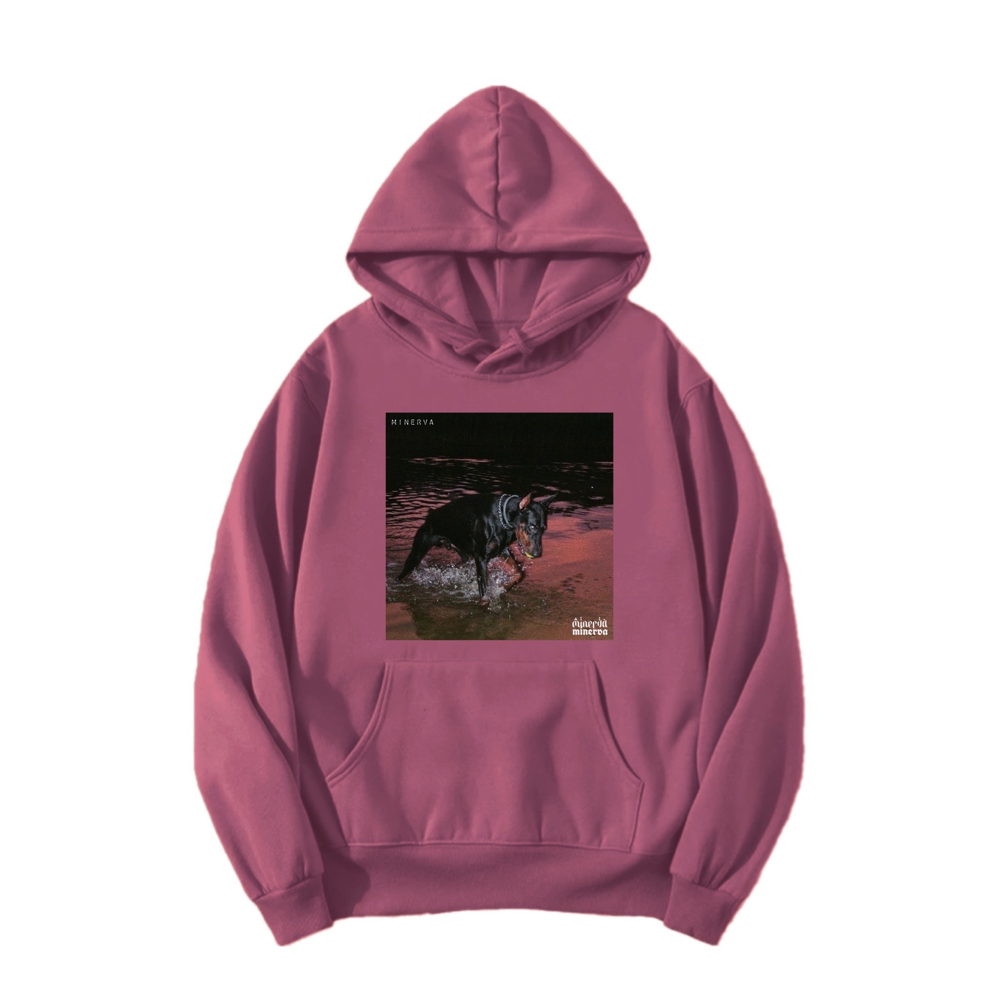 SAVAGE rose regular fit printed hoodie