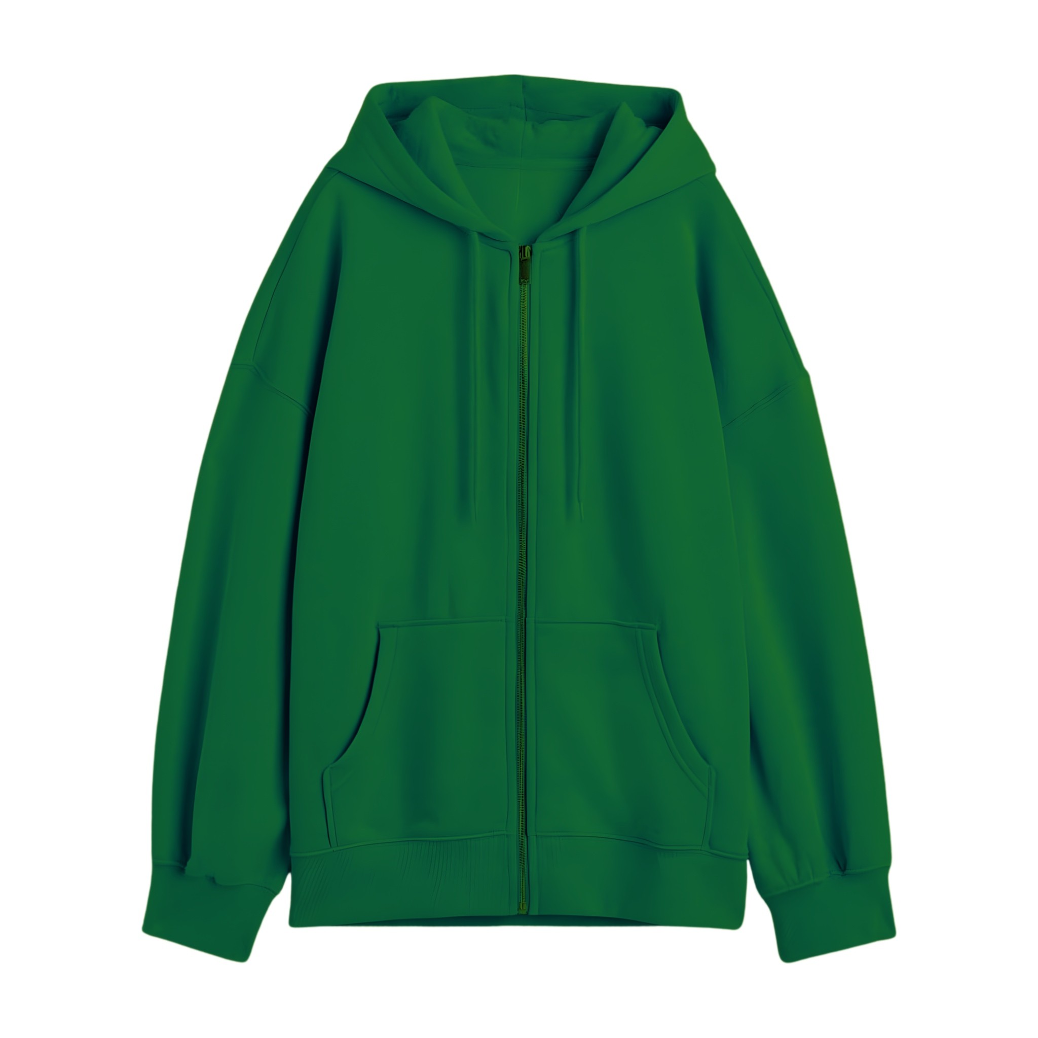 GREEN zipped hoodie