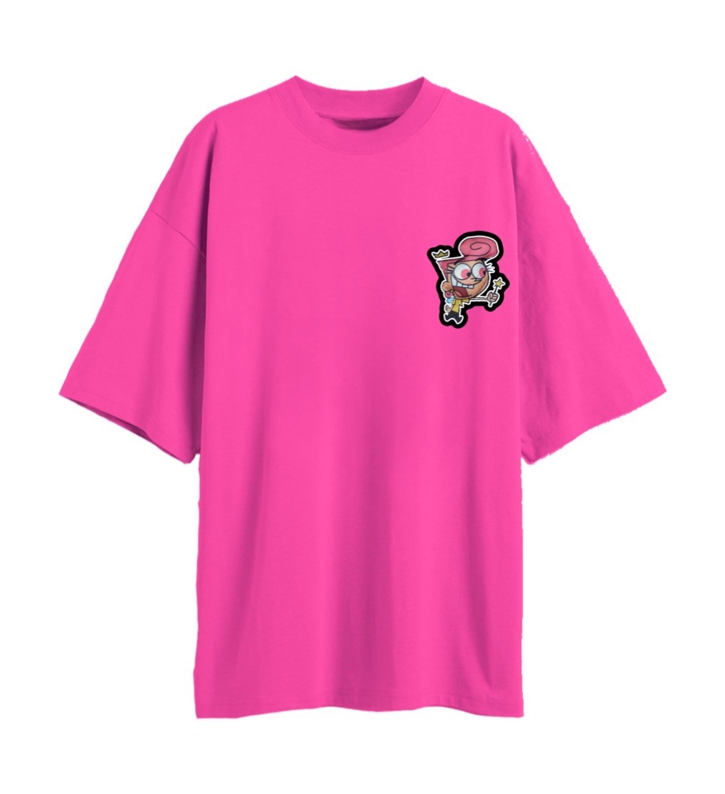 COSMO & WANDA puffer patched oversized t-shirt pack