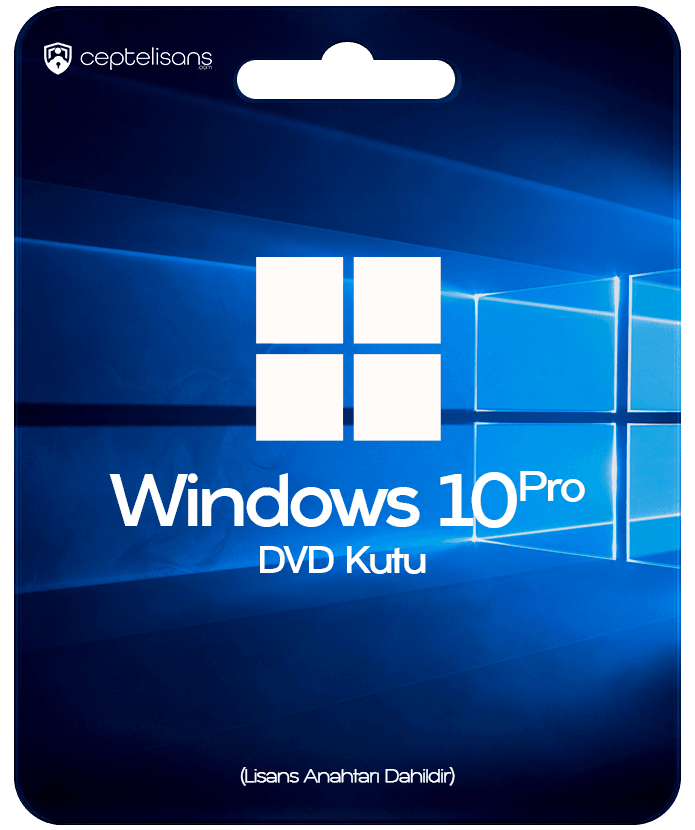 Windows 10 Pro Lisans - Türkçe OEM DVD Kutu FQC-08977