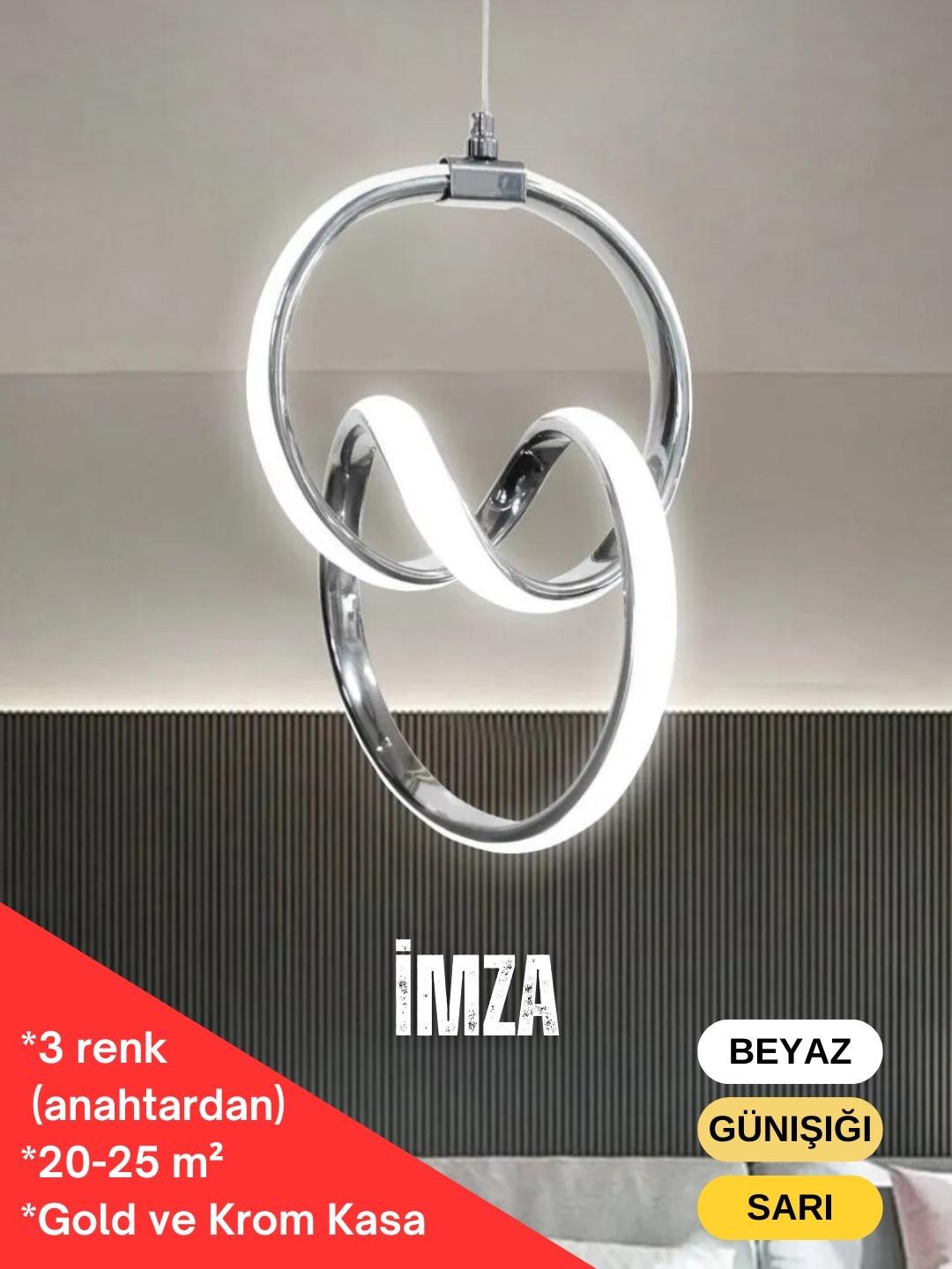 İmza Ledli Avize 