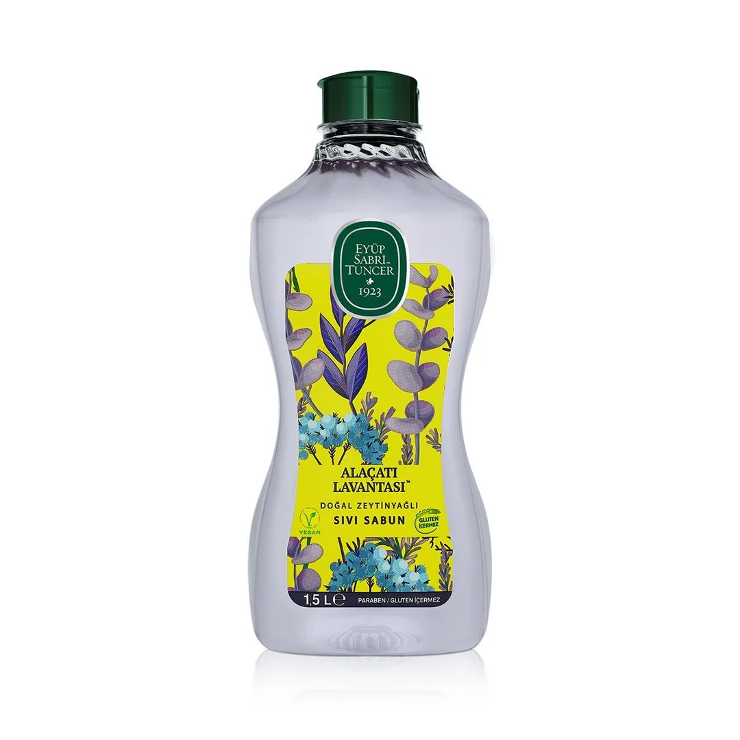 Eyüp Sabri Tuncer Alaçatı Lavantası Doğal Zeytinyağlı Sıvı Sabun 1.5 lt