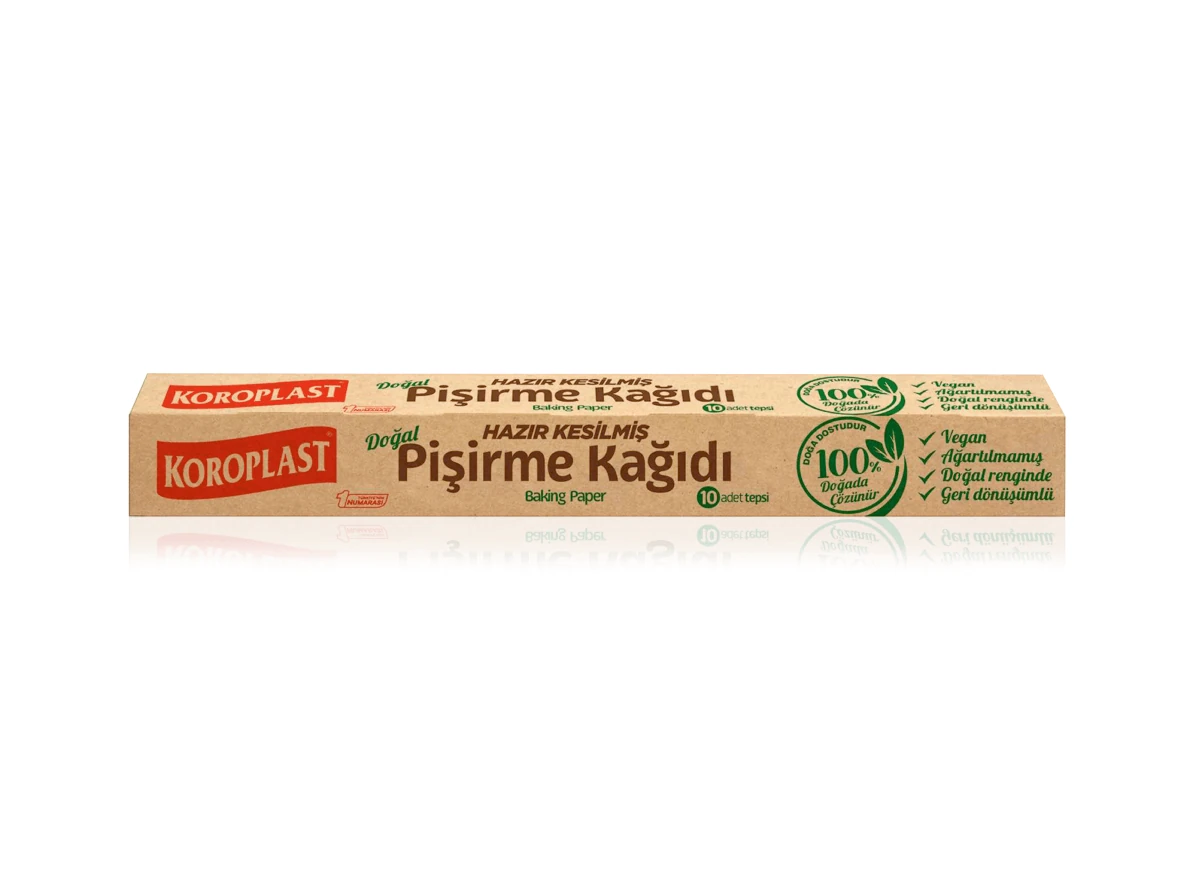 Koroplast Pişirme Kağıdı Hazır Kesim Doğal 10'lu