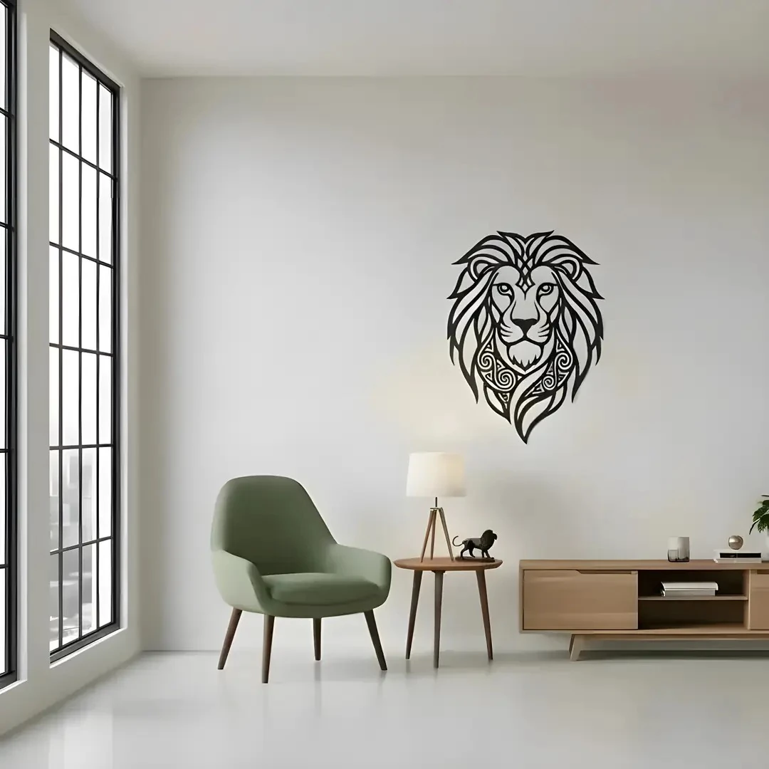 Aslan Metal Duvar Tablosu