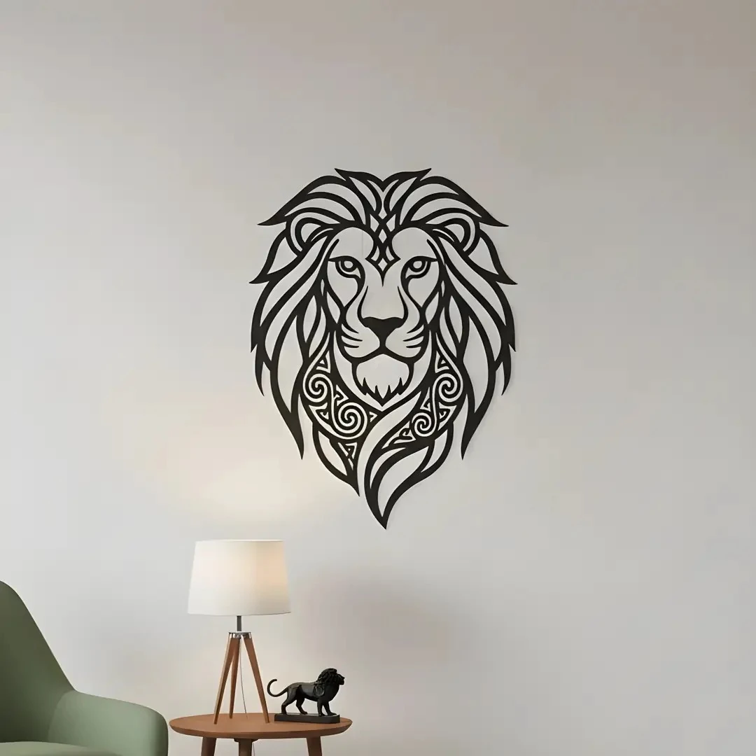 Aslan Metal Duvar Tablosu