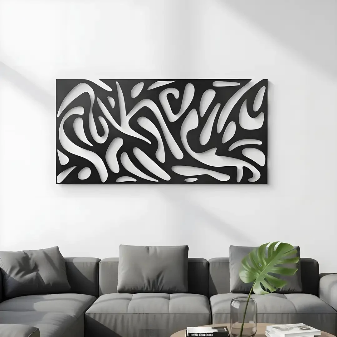 Soyut Abstract Metal Duvar Tablosu