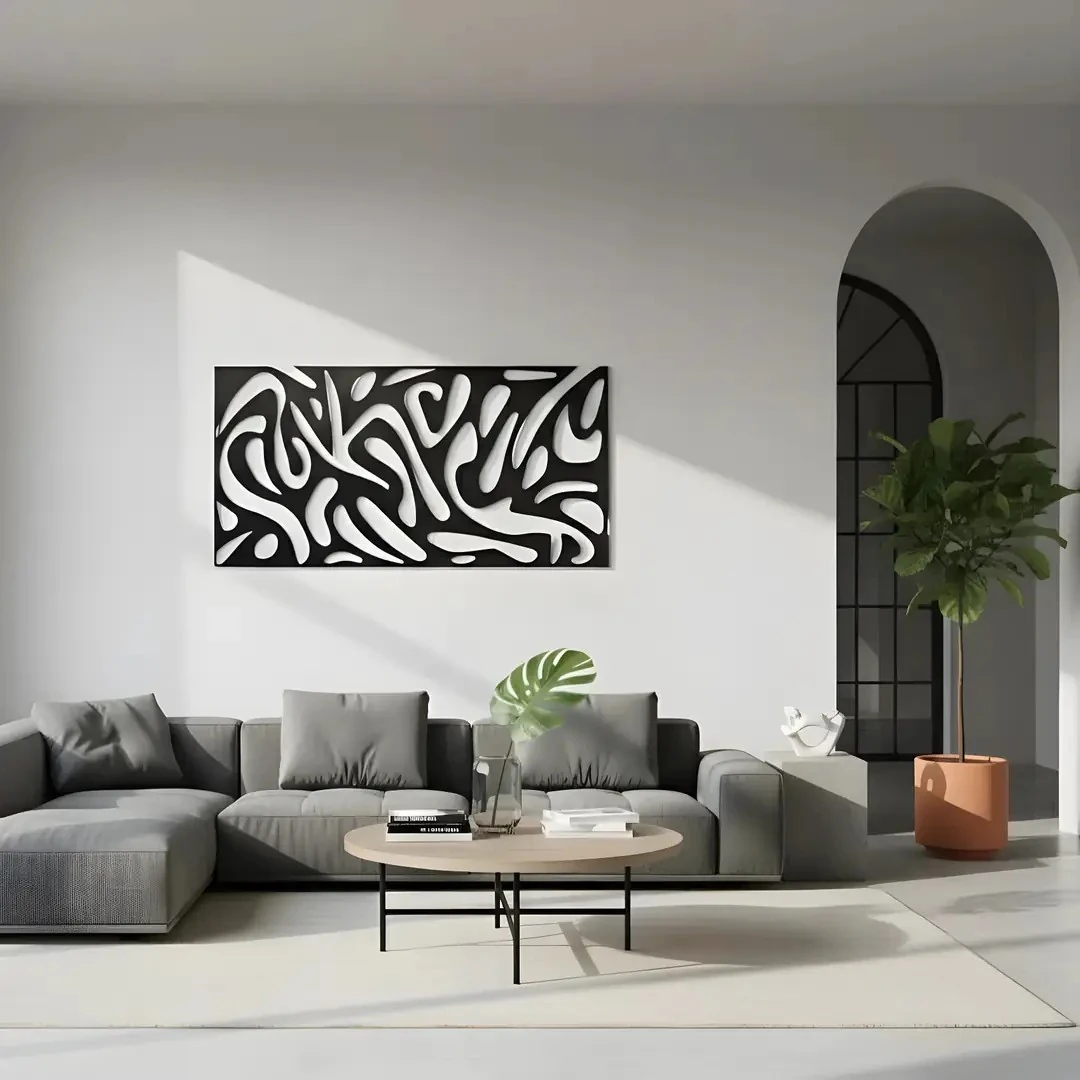 Soyut Abstract Metal Duvar Tablosu