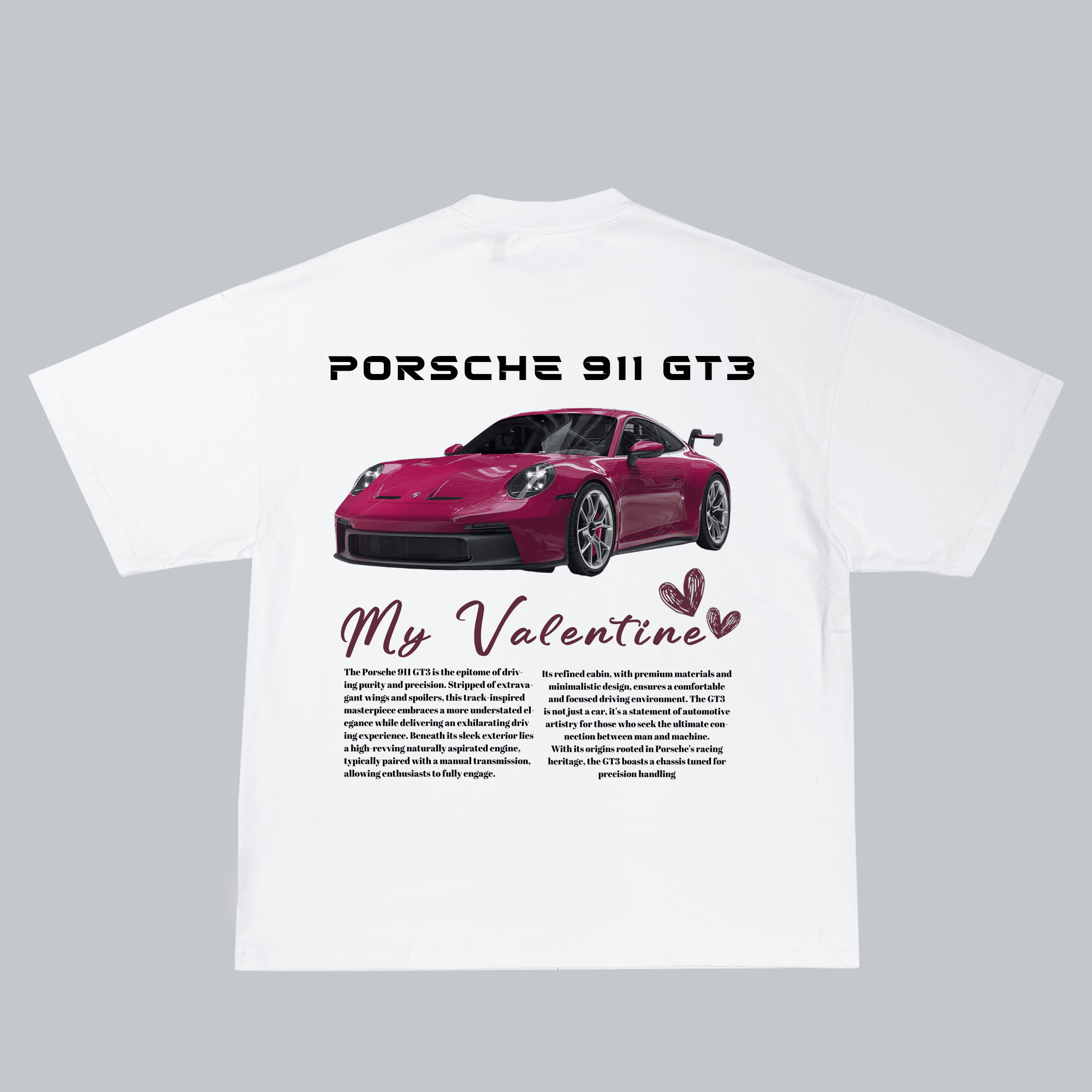 Porsche 911 GT3 Valentine Tişört