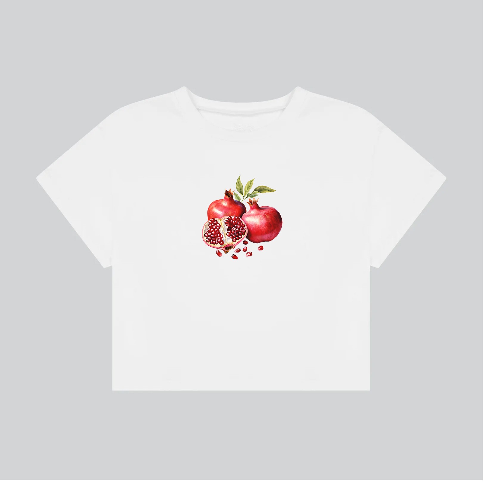 Pomegranate Crop Top