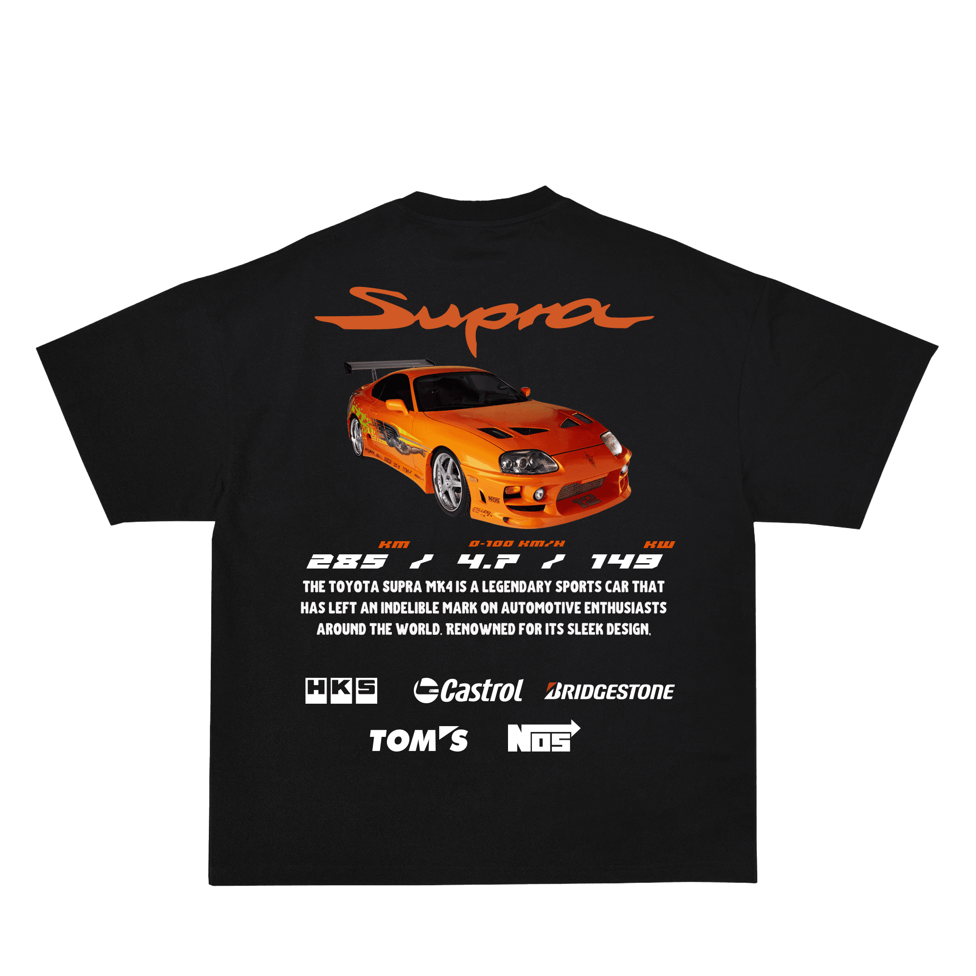 Supra MK4 Sİyah Oversize Tişört