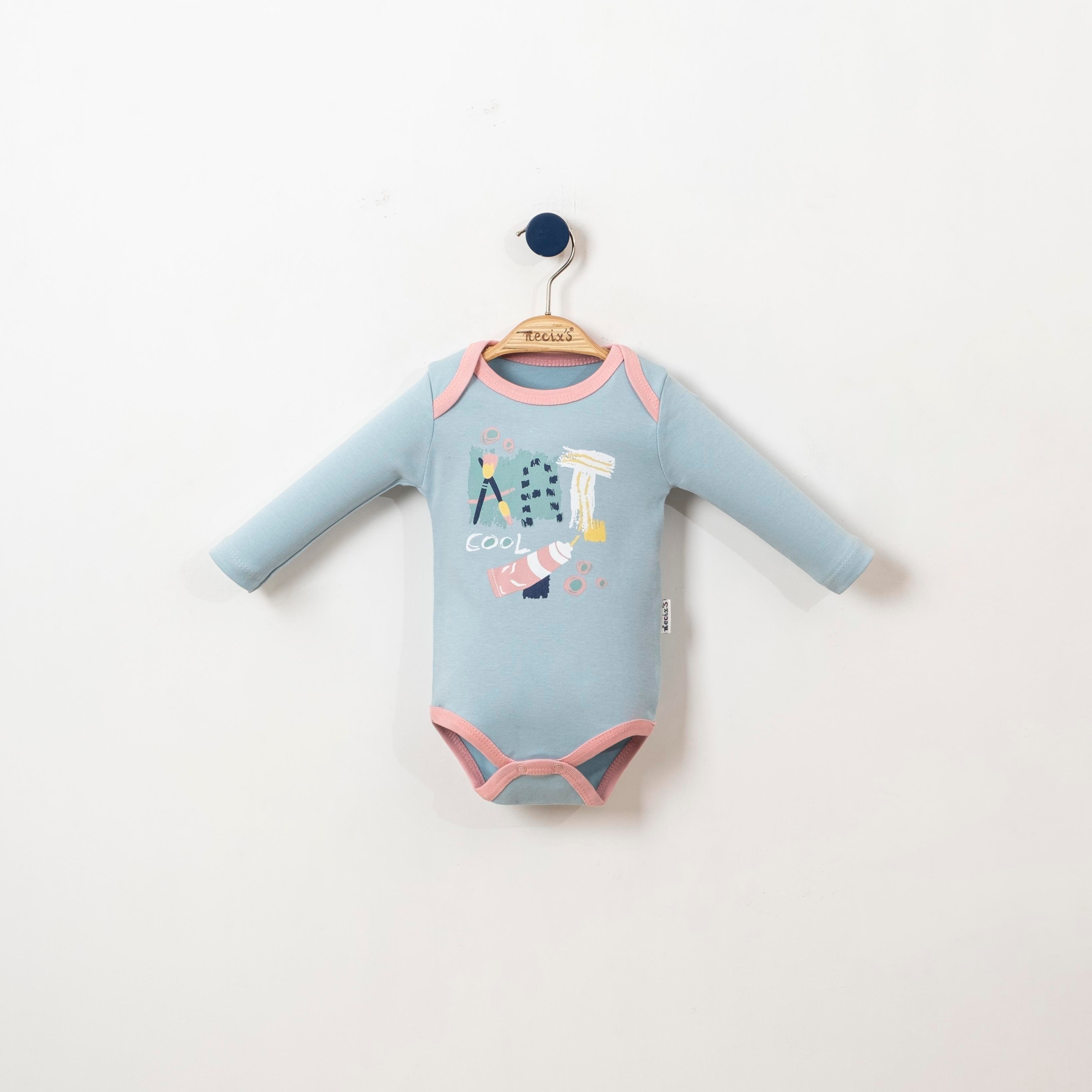 Kız Bebek %100 Pamuk Premium Art 3'lü Body Set