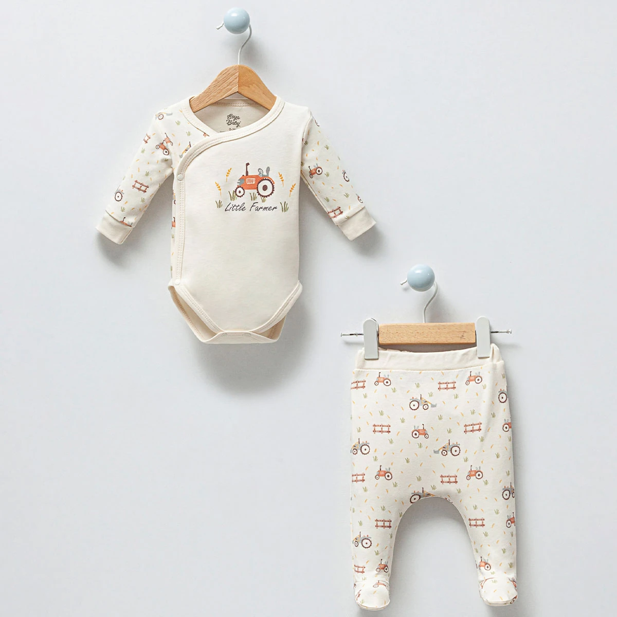 Erkek Bebek Traktörlü Kruvaze Takım
