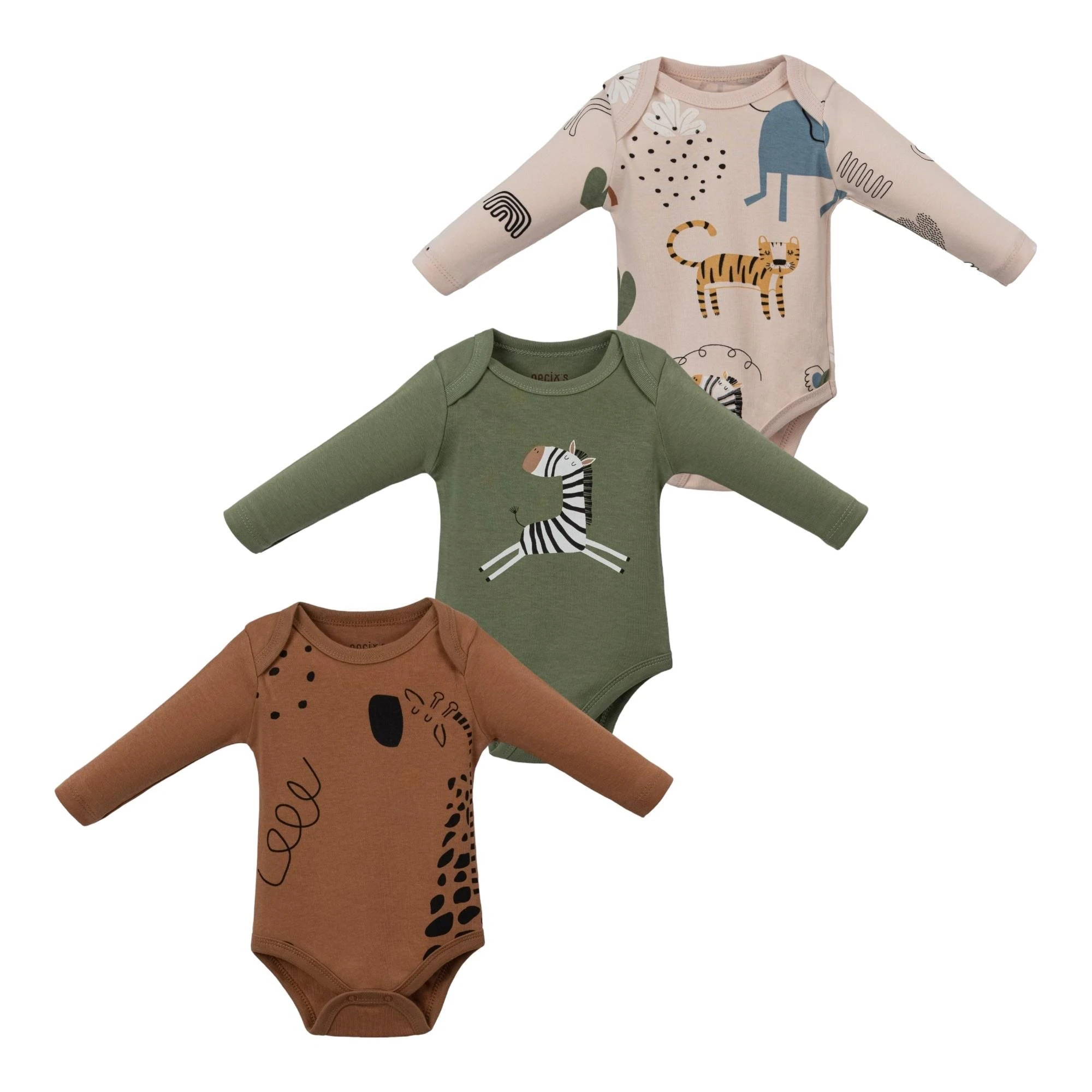 Erkek Bebek Safari 3'lü Body Set