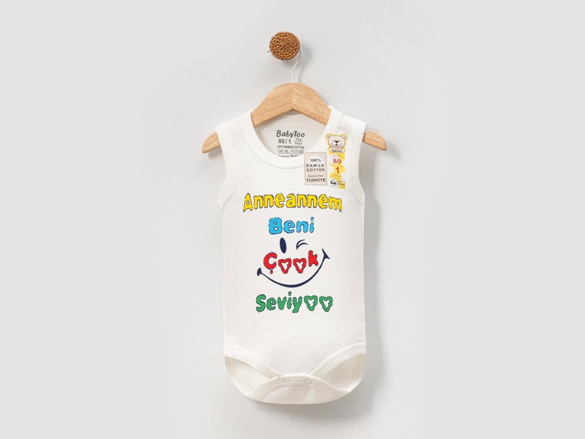 Unisex %100 Pamuk Anneanne Sevgisi Çıt Çıtlı Body