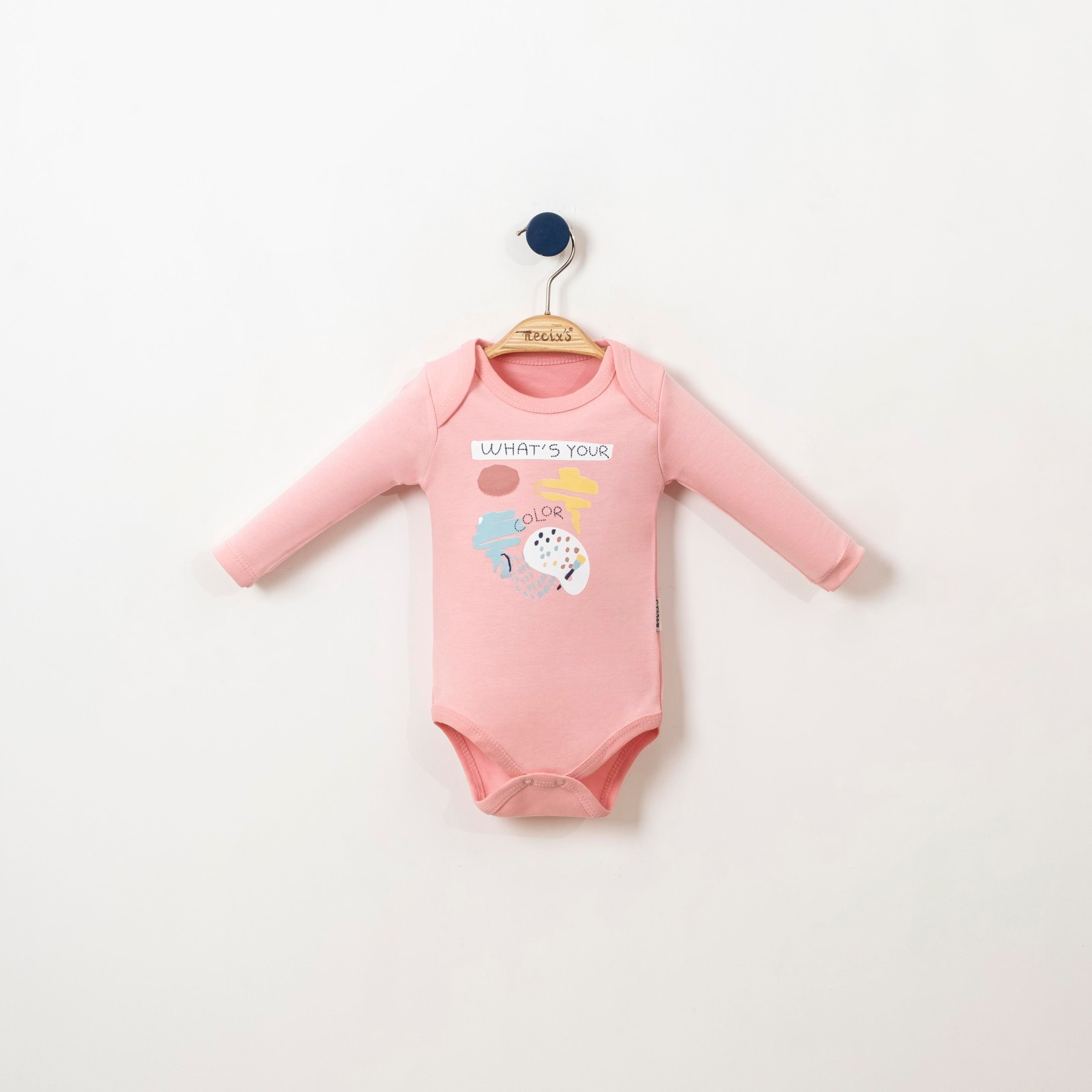 Kız Bebek %100 Pamuk Premium Art 3'lü Body Set