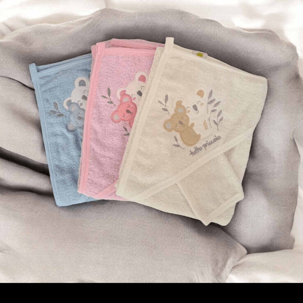 Unisex İki Koala Ekru Silgi Havlu