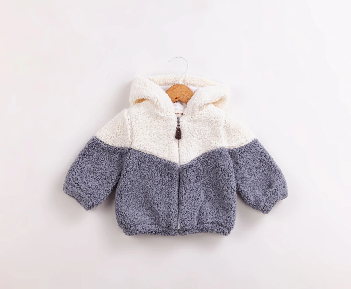 Unisex Peluş Fermuarlı Mont