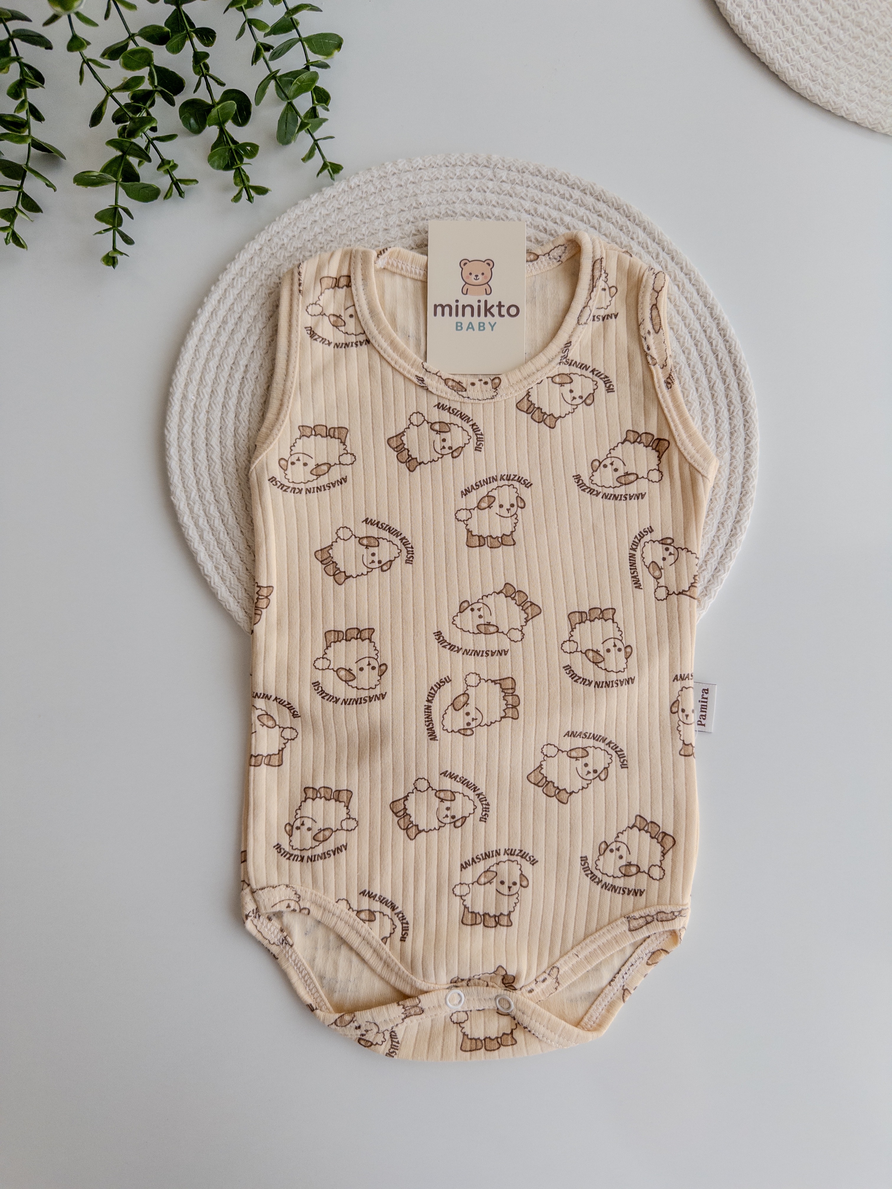 Unisex Anasının Kuzusu Çıt Çıtlı Body