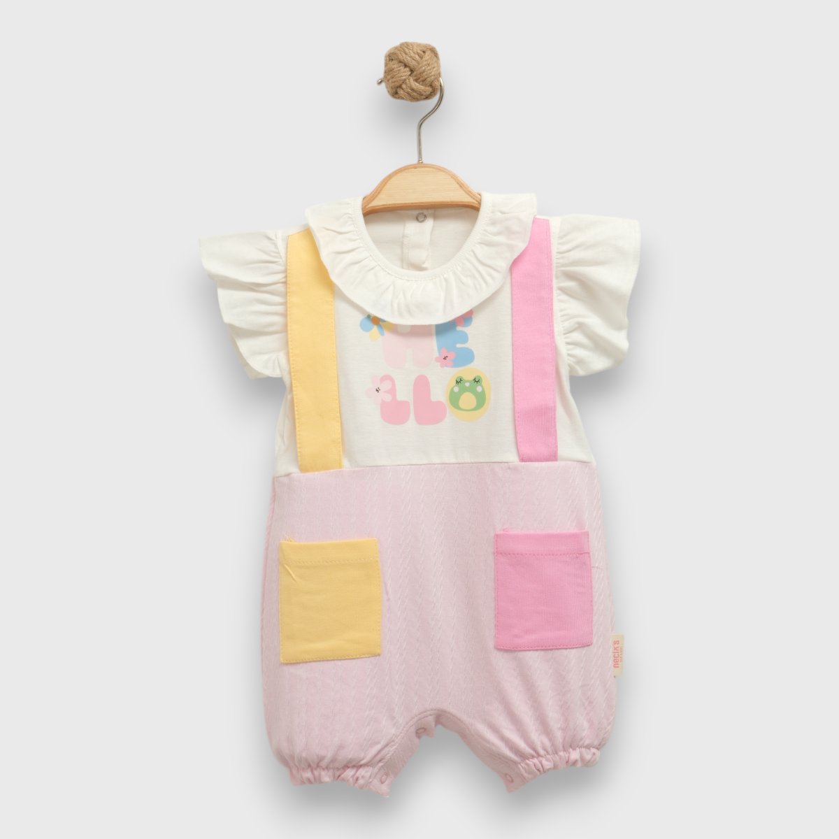 Kız Bebek %100 Pamuk Premium Salopetli Tulum