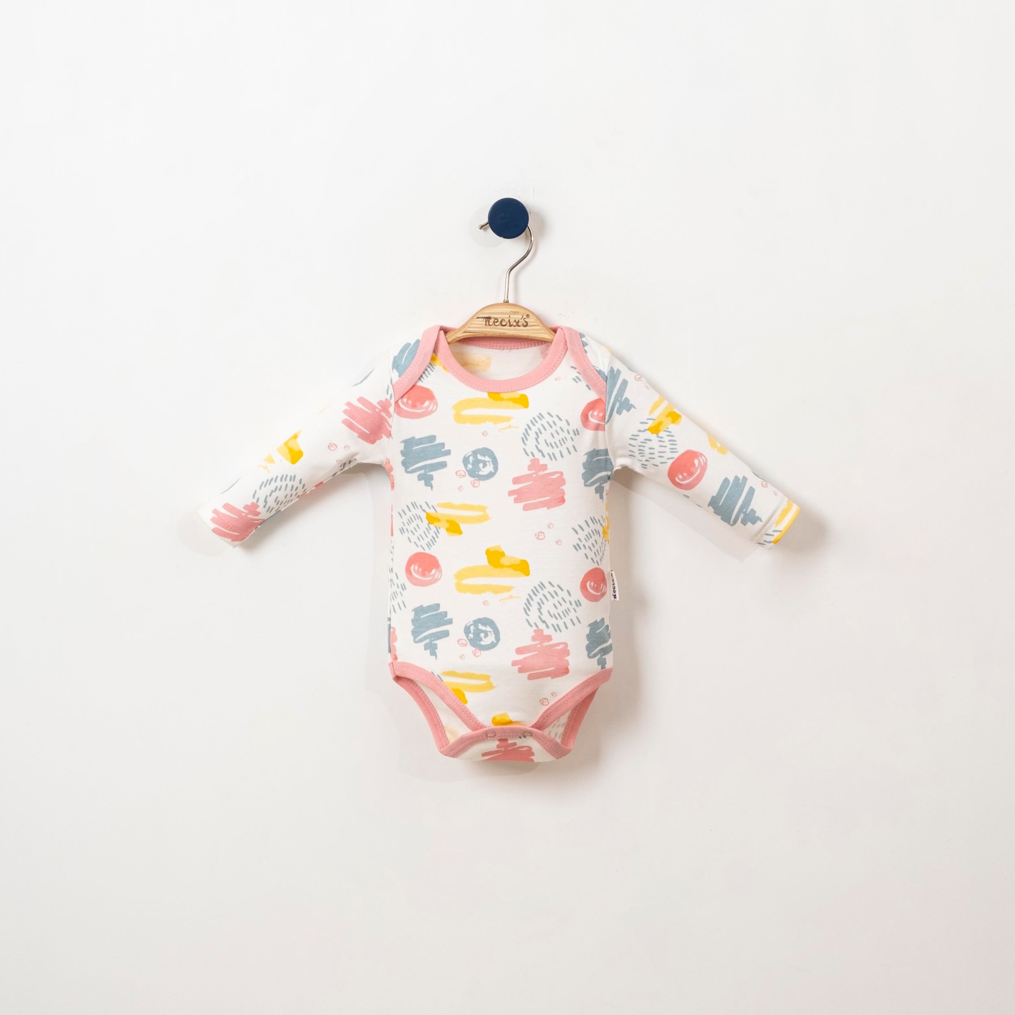 Kız Bebek %100 Pamuk Premium Art 3'lü Body Set