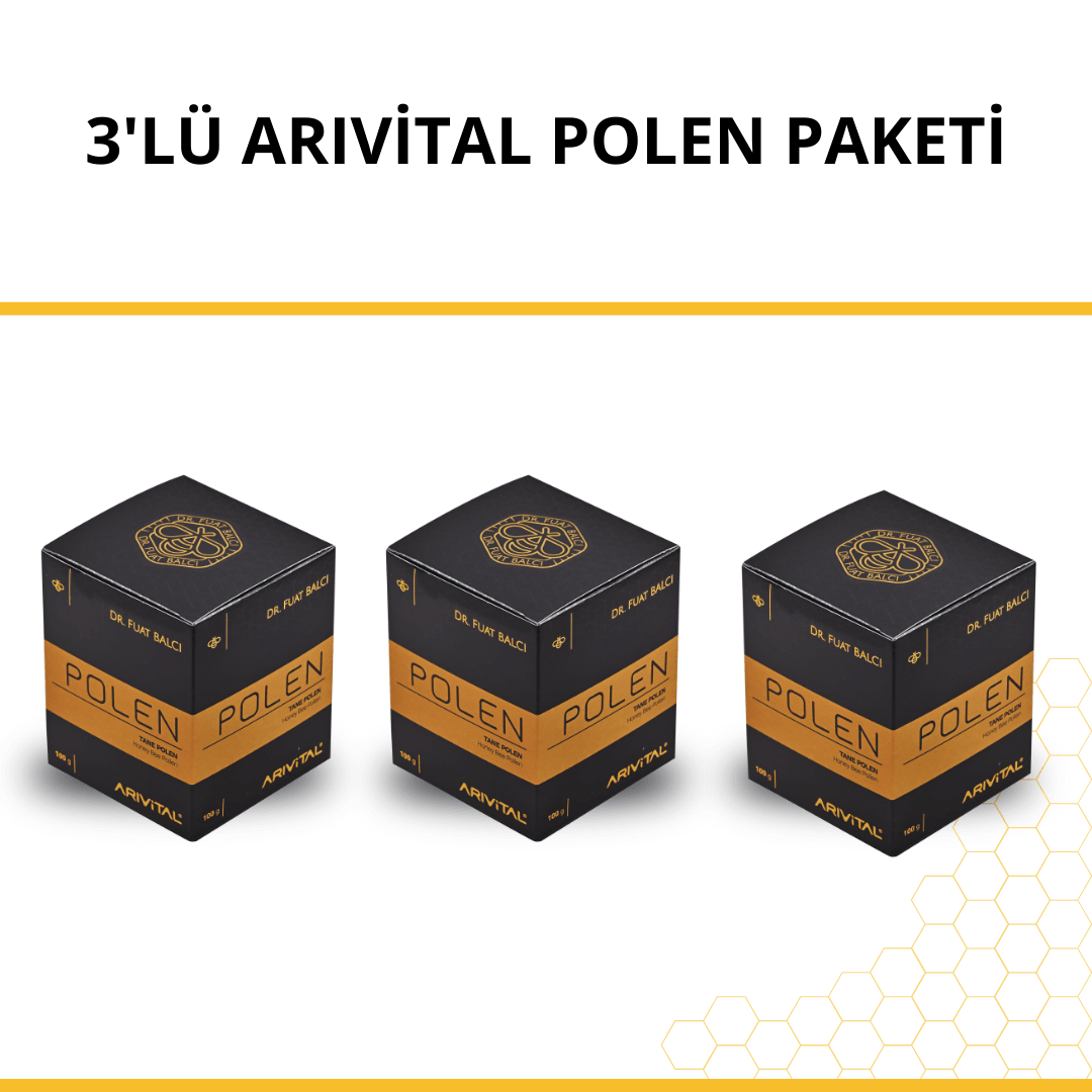 3'lü Arıvital Polen Paketi