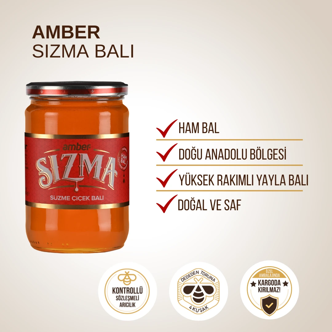 Amber Sızma Balı (Ham Bal) 850 gr